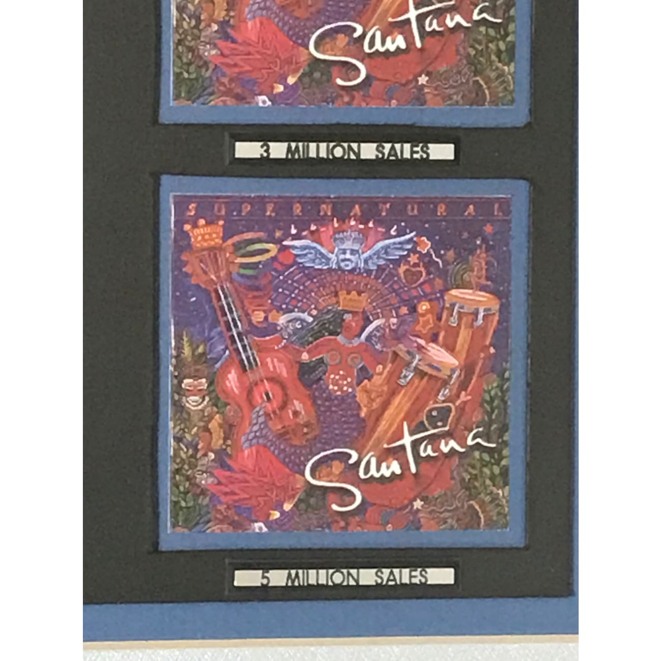 Santana Supernatural Album - 5x Platinum RIAA Certified Award - Perfect for Music Awards, Fan Collections & Memorabilia Displays