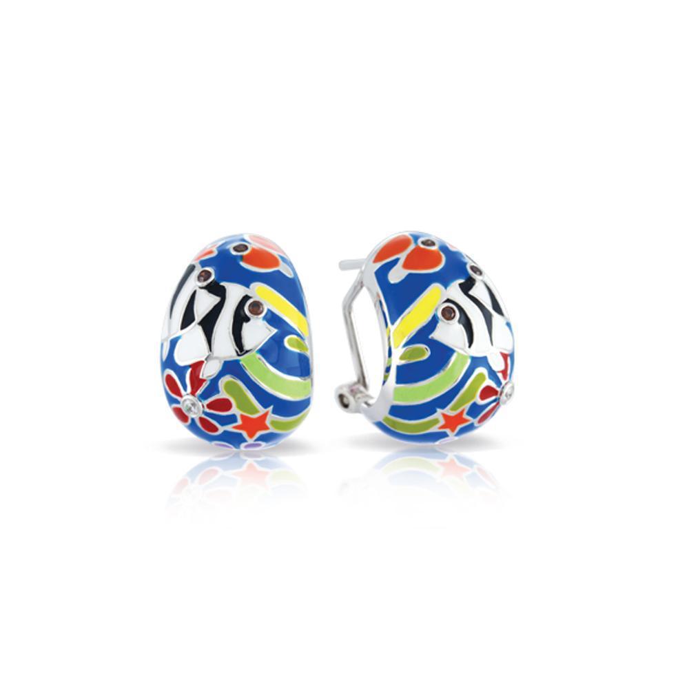 Angelfish Earrings for Women - Sterling Silver Fish Dangle Earrings - Perfect for Gifts, Parties & Beach Vacations