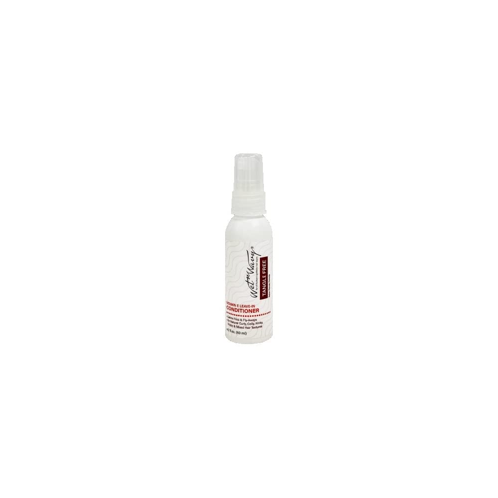 Wet n Wavy Tangle Free Vitamin E Leave-In Conditioner - Pack of 3 (2 oz Each) for Curly & Wavy Hair - Hydrating Hair Treatment for Daily Moisture & Frizz Control
