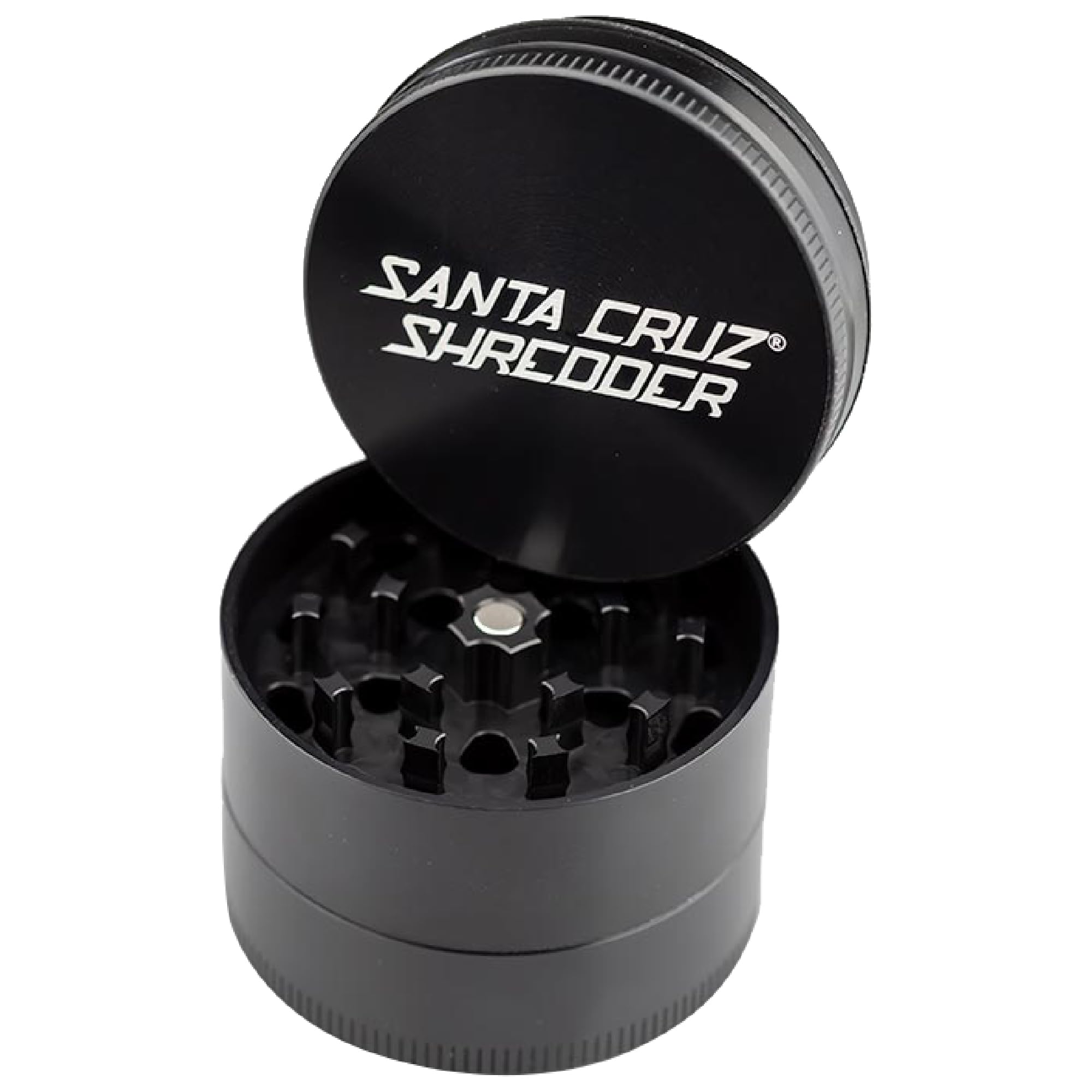 Premium Santa Cruz Shredder 3-Piece Aluminum Herb Grinder - Medium 2 1/8