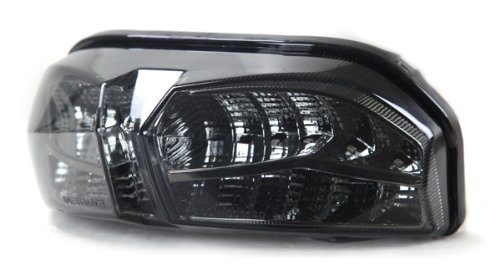 Smoked Lens Integrated Sequential LED Tail Lights for 2011-2013 Yamaha FZ8 - Enhanced Visibility & Style for Night Riding and Custom Motorcycle Builds
