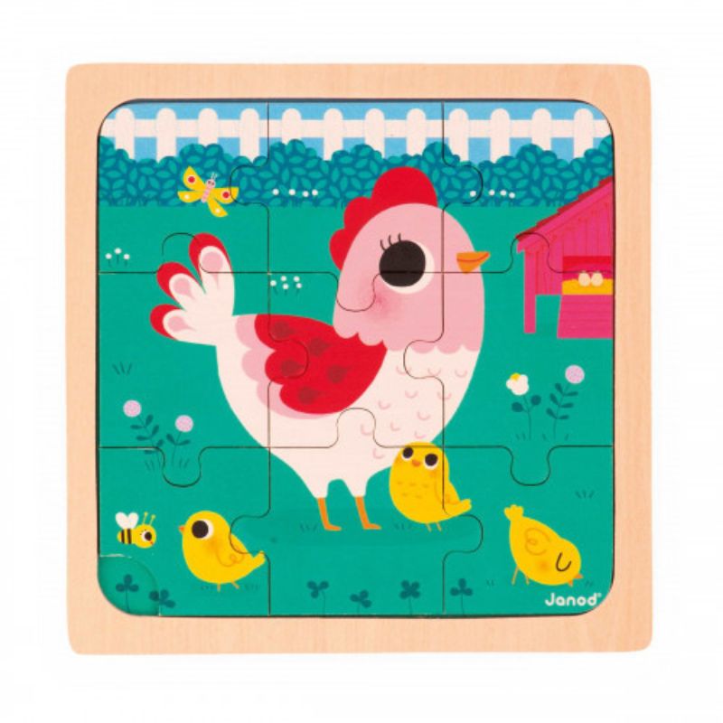9 Piece Wooden Puzzle Set - Educational Brain Teaser for Kids & Adults - Perfect for Family Game Night, Classroom Activities & Stress Relief