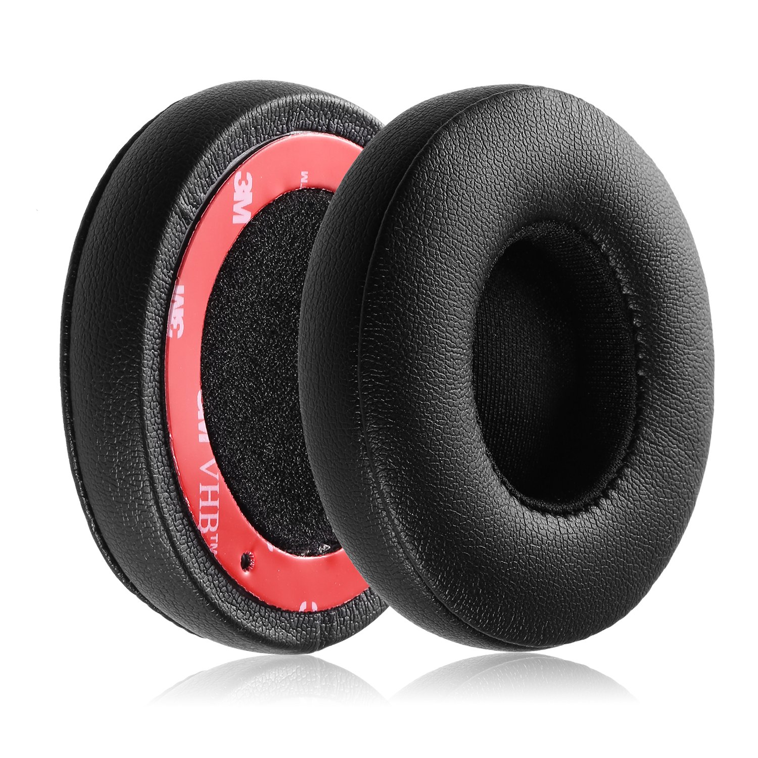 Premium Replacement Earpads for Beats Solo2 Wired Headphones - JECOBB Protein Leather Memory Foam Ear Cushions (Black) | Comfort Upgrade for Music, Gaming & Travel | Solo2 Wired Only (Not Compatible with Solo 2/3 Wireless)