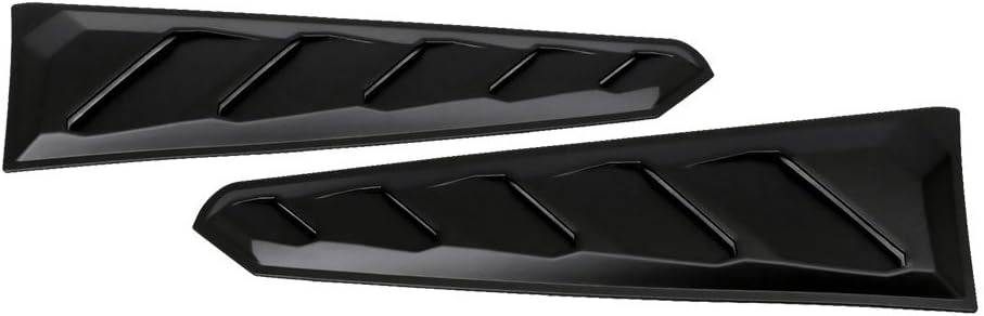 2016-2023 Chevy Camaro Rear Window Louvers - Black ABS Plastic Pair - Custom Fit for Camaro Coupe - Enhances Style & Sun Protection for Daily Driving & Car Shows