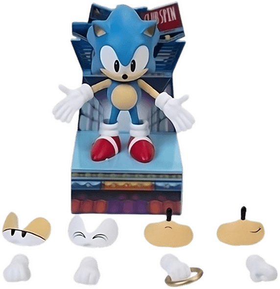 Jakks Pacific Sonic the Hedgehog 6-Inch Action Figure - Ultimate Classic Sonic Collectible Toy for Kids & Fans - Perfect for Display, Play & Gift Giving