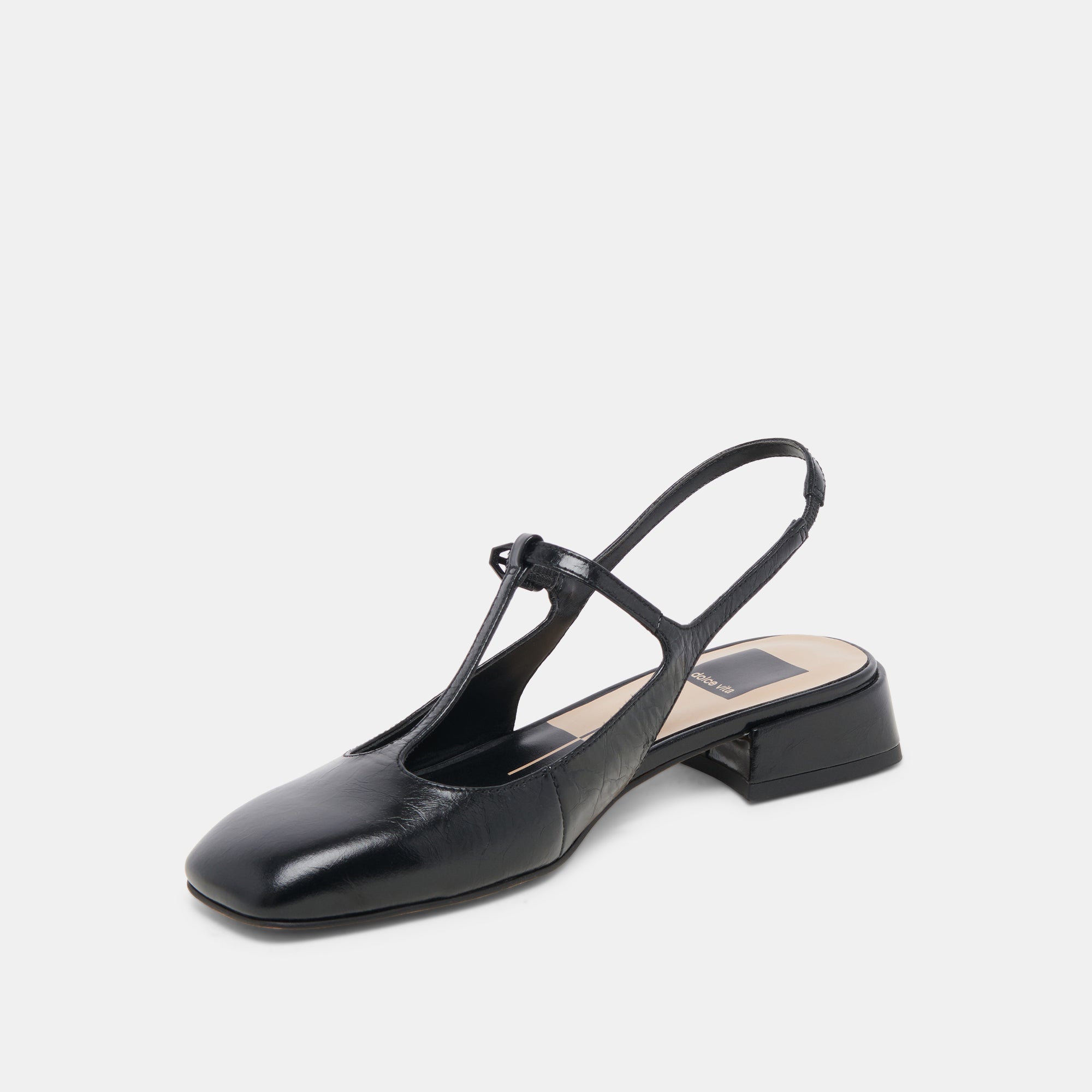 DEIDRA FLATS - Midnight Crinkle Patent Leather Women's Shoes - Comfortable & Stylish for Work, Casual & Evening Wear | re:vita