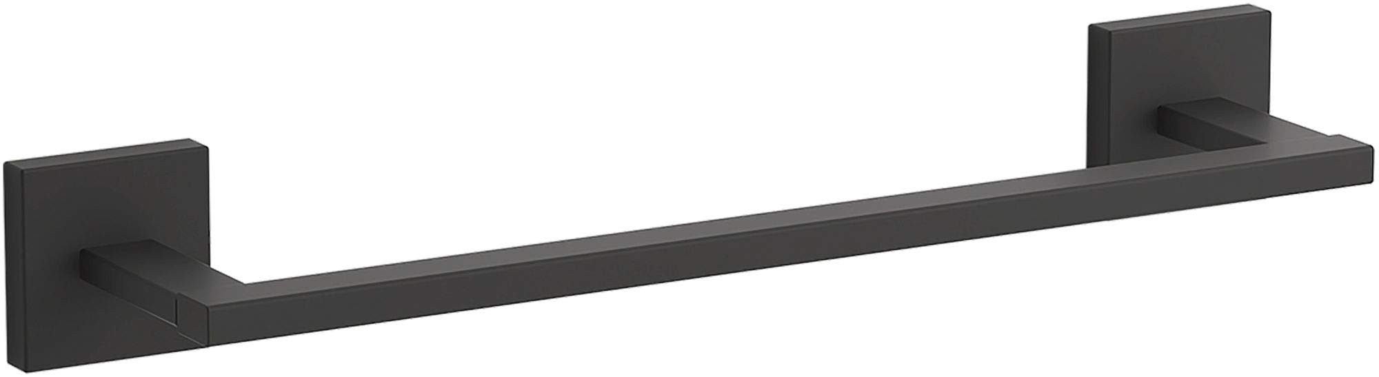 KOHLER 12-Inch Square Towel Bar - Brushed Nickel Bathroom Towel Rack for Modern & Contemporary Bathrooms