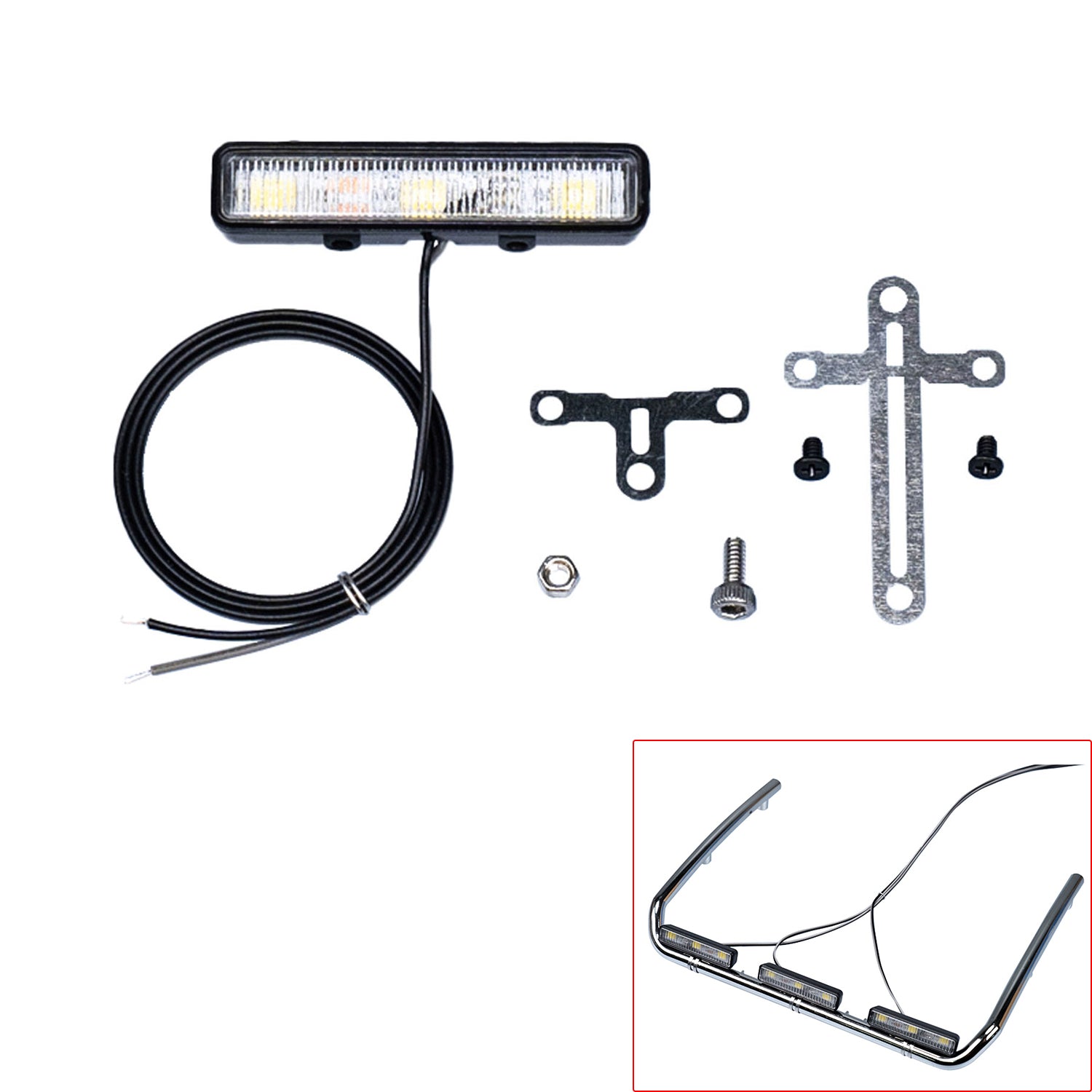 2.2V 3V LED Plastic Roof Spotlight for DIY TAMIYA 1/14 RC Tractor Truck Crawler Off-Road Car Engineering Vehicle Hydraulic Dumper - Perfect for Night Crawling, Off-Road Adventures & RC Model Lighting