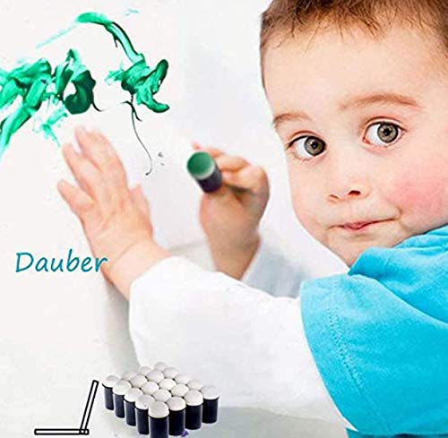 10-Piece Finger Sponge Daubers Set for Stamping, Chalk, Painting - DIY Card Making, Reborn Art & Craft Brushes - Perfect for Ink Pads, Stamping, Finger Painting & Mixed Media Projects