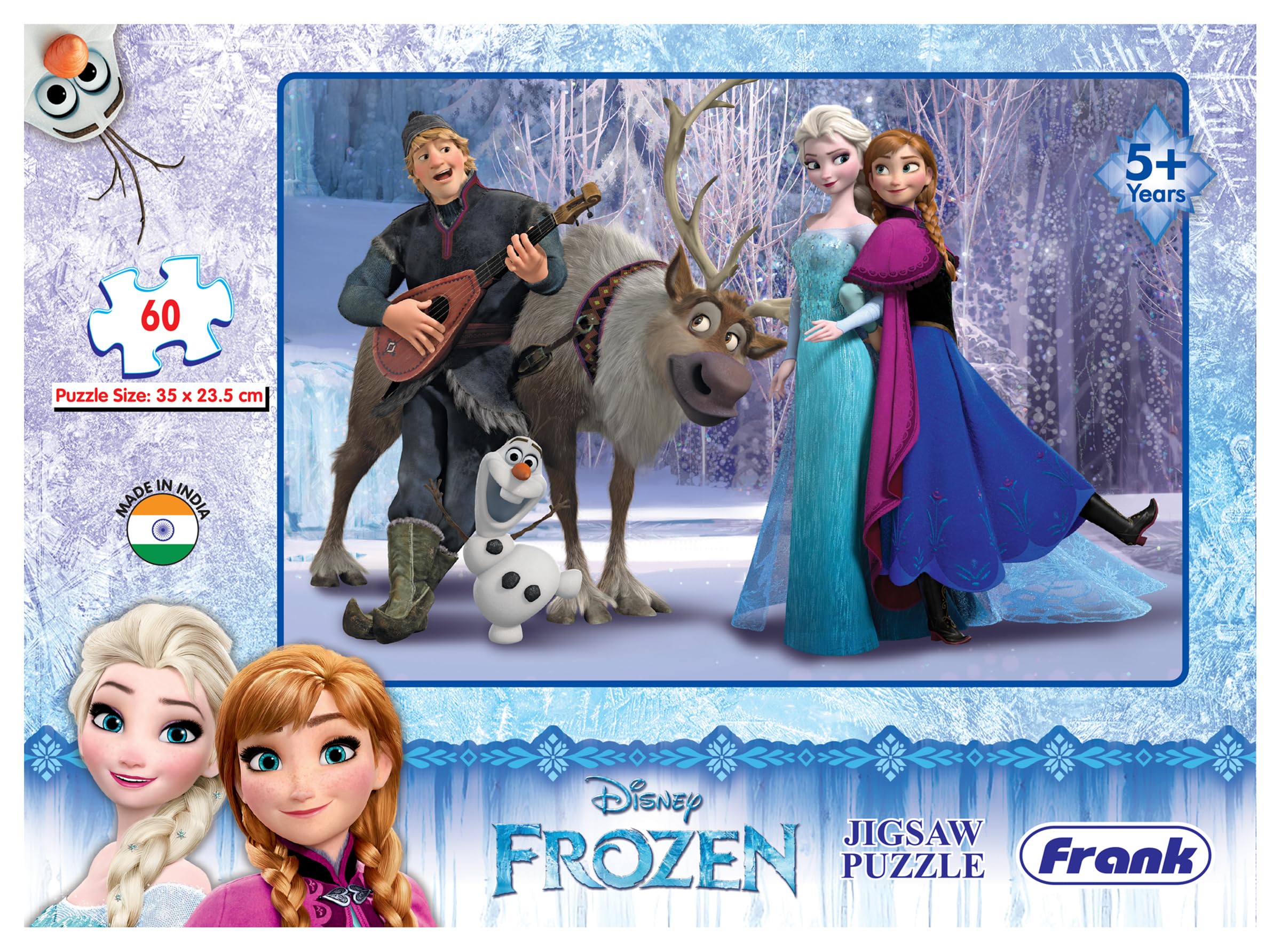 Disney Puzzle for Kids Ages 5+ | 60 Piece Jigsaw Puzzle Set | Colorful Educational Toy for Children | Perfect for Family Game Night & Birthday Gifts