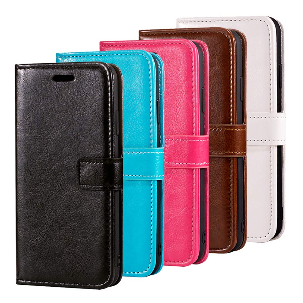 Premium PU Leather Magnetic Flip Wallet Case for ZTE Blade X - Card Holder & Kickstand | Slim Protective Phone Cover for Everyday Use, Travel & Business Meetings