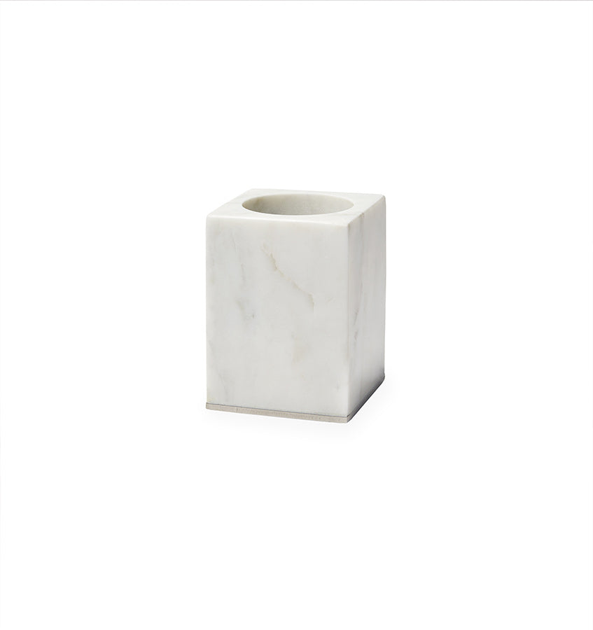 Premium Pietra Marble Toothbrush Holder - Elegant Bathroom Organizer for Toothbrushes & Dental Care Essentials | Perfect for Modern Bathrooms, Vanities & Spa-Style Decor