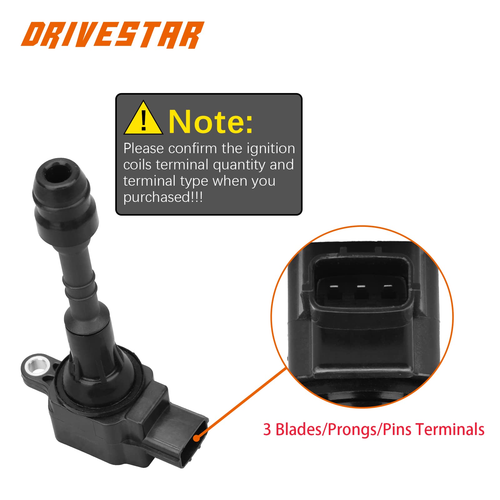DRIVESTAR 8-Piece Iridium Spark Plugs & Ignition Coil Pack Kit - Compatible with 2004-2006 Infiniti QX56 5.6L V8 & 2005-2006 Nissan Armada 5.6L V8 - Direct Replacement UF510 - Improve Engine Performance & Fuel Efficiency