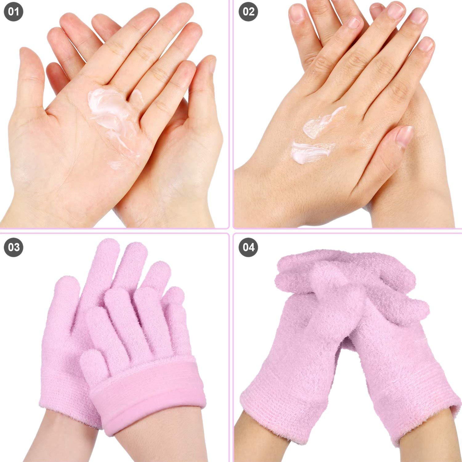Wresetly Moisturizing Socks & Gloves Set - Hydrating Hand & Foot Care for Dry, Cracked Skin - Whitening Beauty Treatment for Soft Heels & Feet - Perfect for Overnight Spa Treatment & Winter Skin Repair
