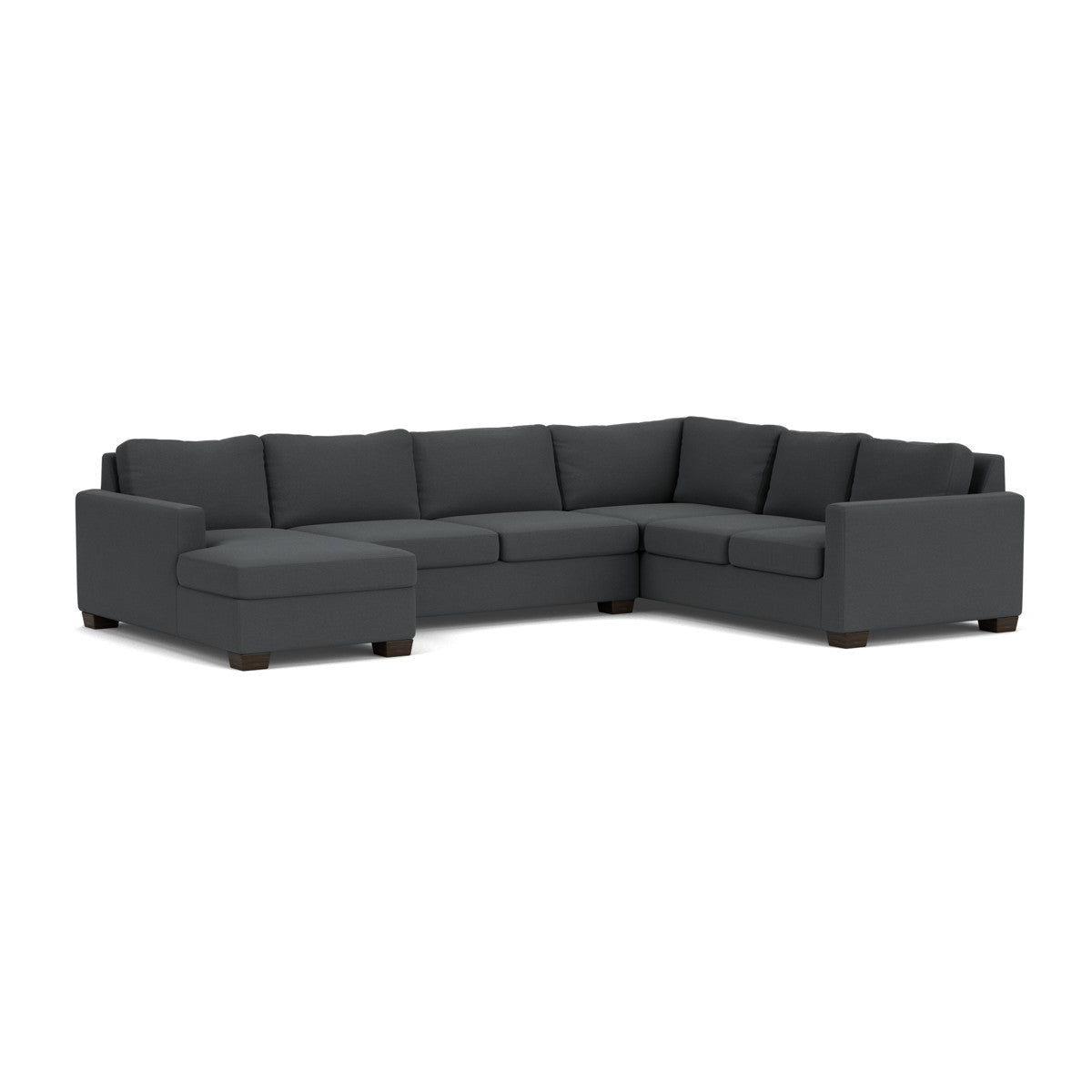 Track 141 Corner Sectional Sofa with Full Sleeper and Left Chaise - Modern L-Shaped Couch for Living Room, Home Theater & Small Spaces
