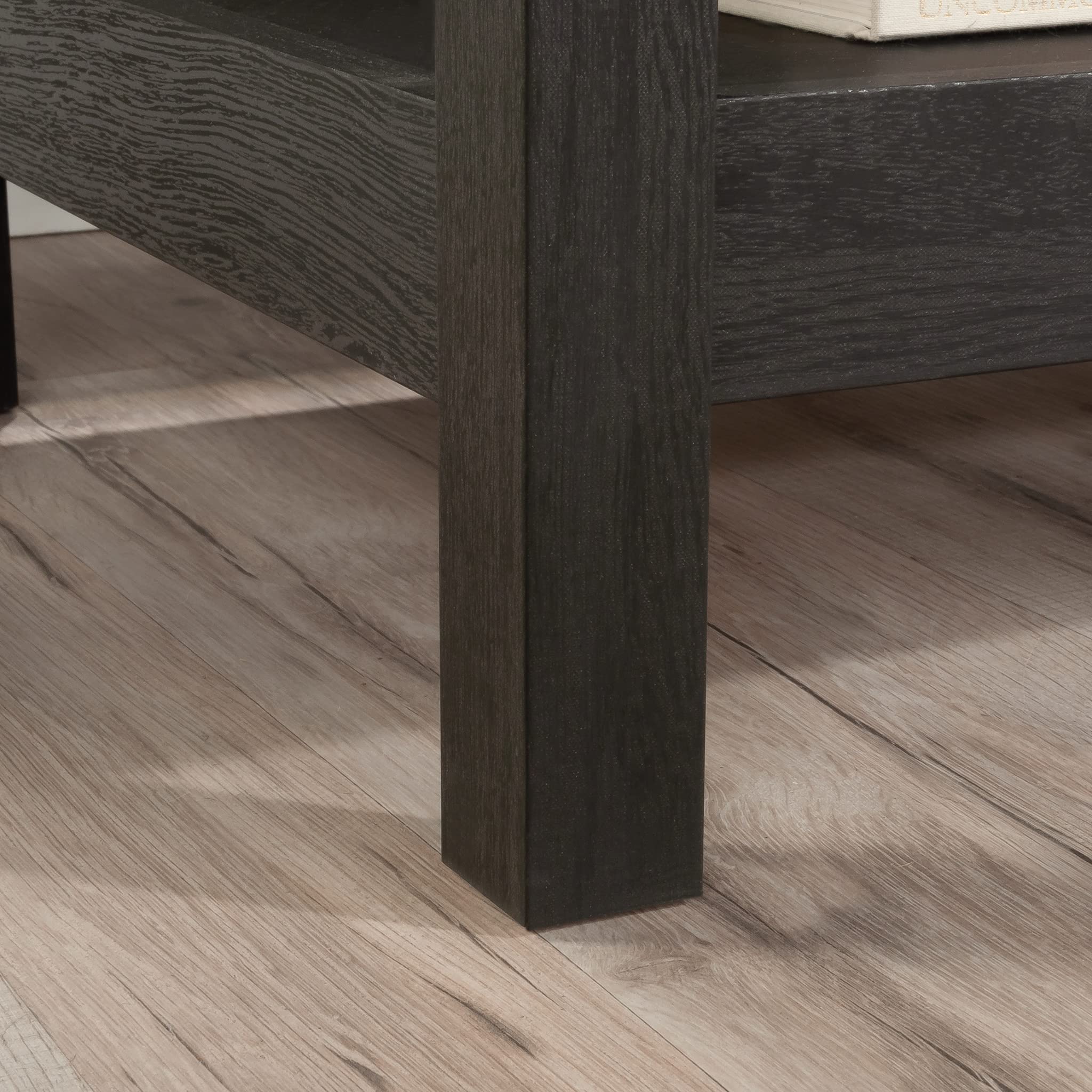 Sauder Cottage Road Night Stand - Bedside Table with Storage, End Table in Raven Oak Finish for Bedroom, Living Room & Office