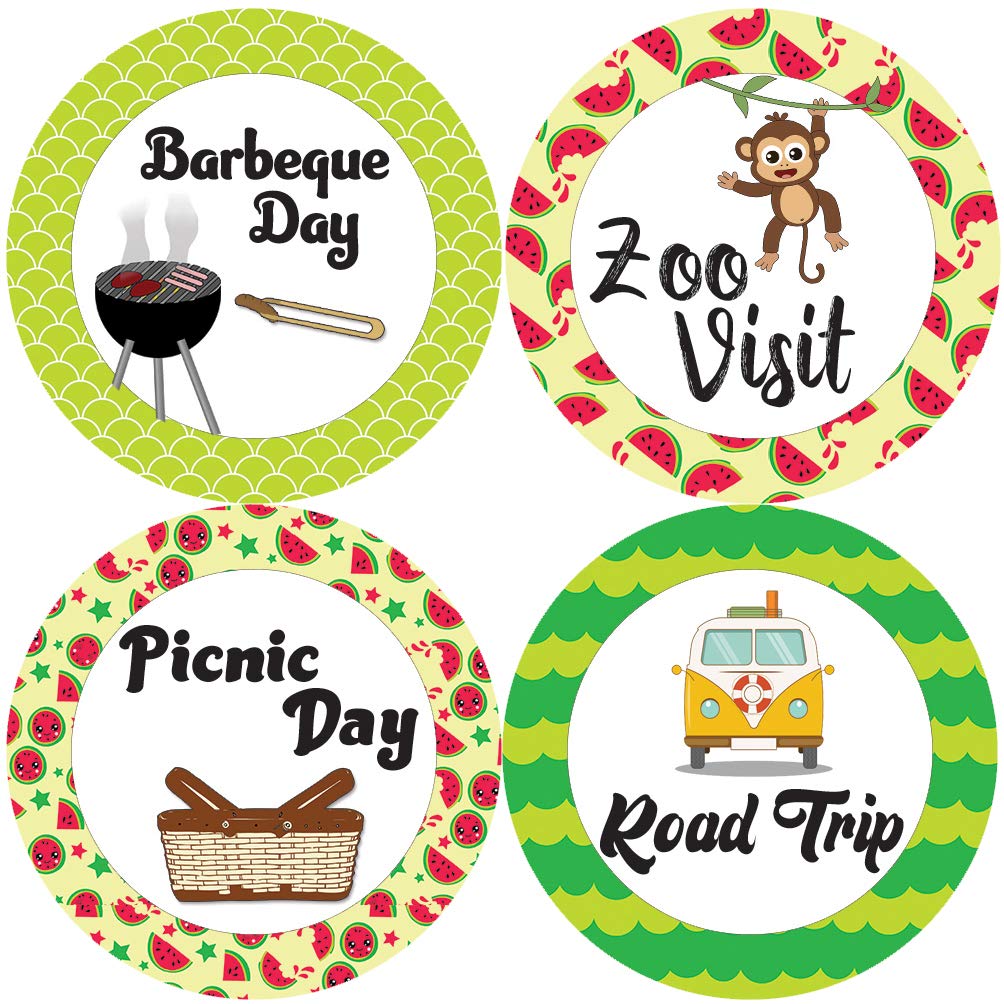 Premium Vacation Planner Stickers (5-Sheet Pack) - High Quality Travel Journal Stickers for Kids, Teens & Adults - Perfect for Scrapbooking, Bullet Journals, Party Favors & Corporate Gifts
