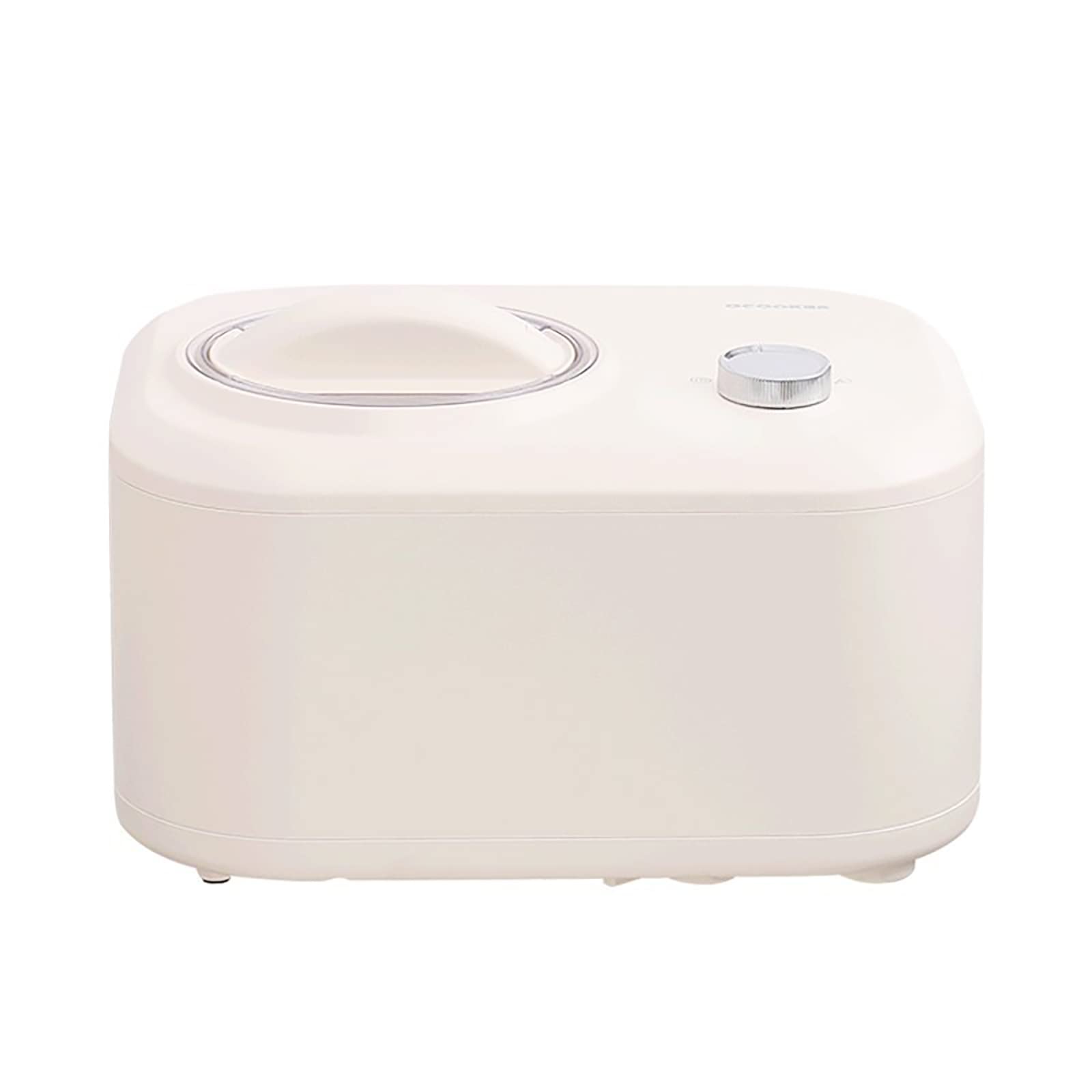 HTDD Retro White Ice Cream Maker with 3 Modes & Built-in Compressor - Portable Homemade Frozen Dessert Machine for Parties, Family Gatherings & Summer Treats