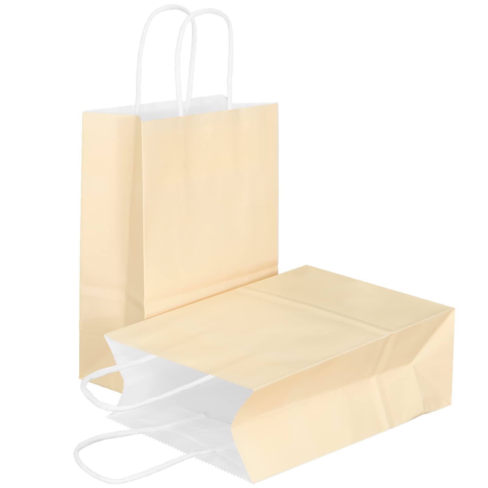 AZOWA Small Kraft Paper Gift Bags with Handles - 6.3