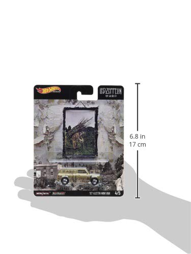 Hot Wheels Led Zeppelin '67 Austin Mini Van Die-Cast Toy Car - Collectible 1:64 Scale Model for Kids & Adults - Perfect for Display, Gifts, and Racing Play