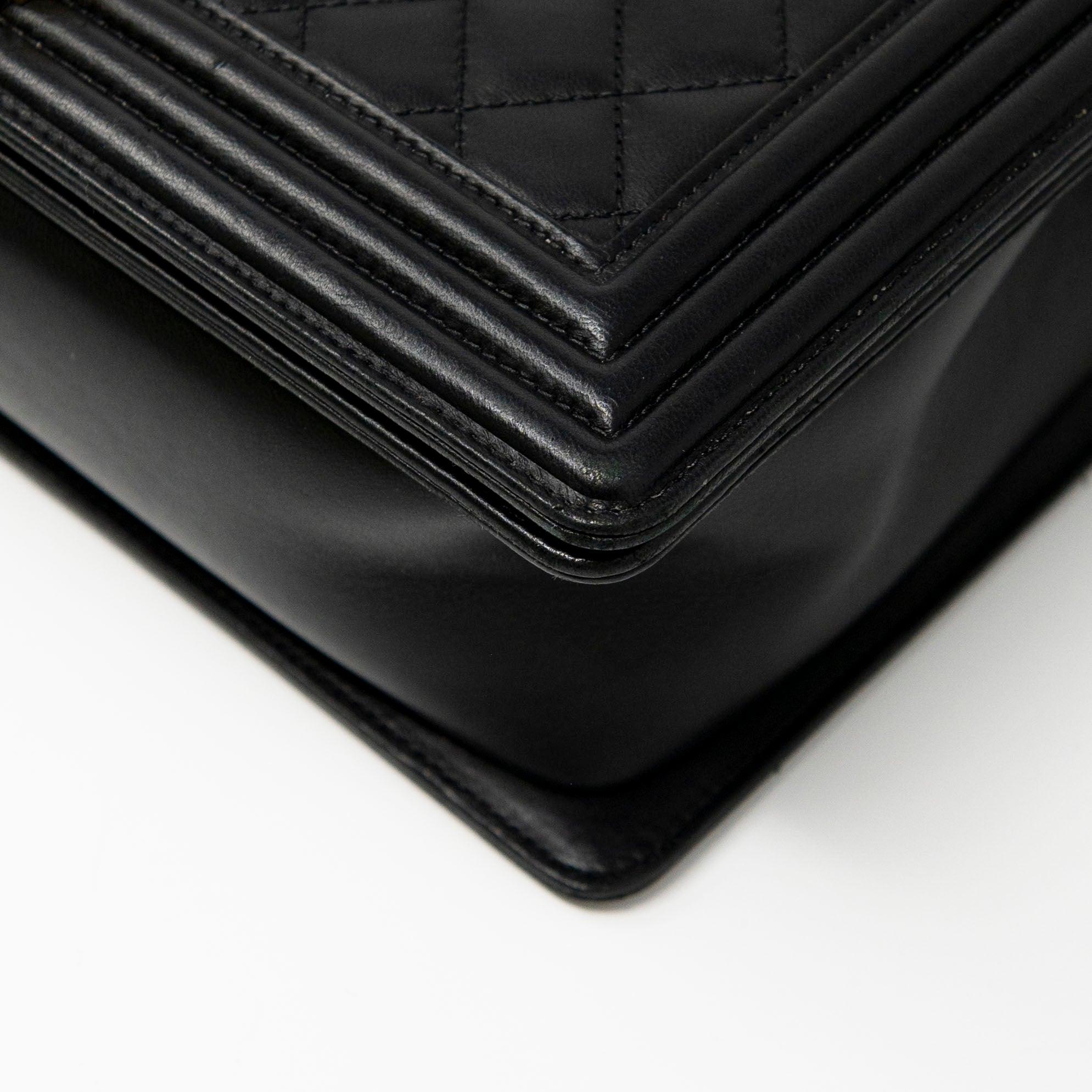 Chanel Black Large Boy Bag - Luxury Designer Handbag for Women | Perfect for Evening Parties, Work & Special Occasions