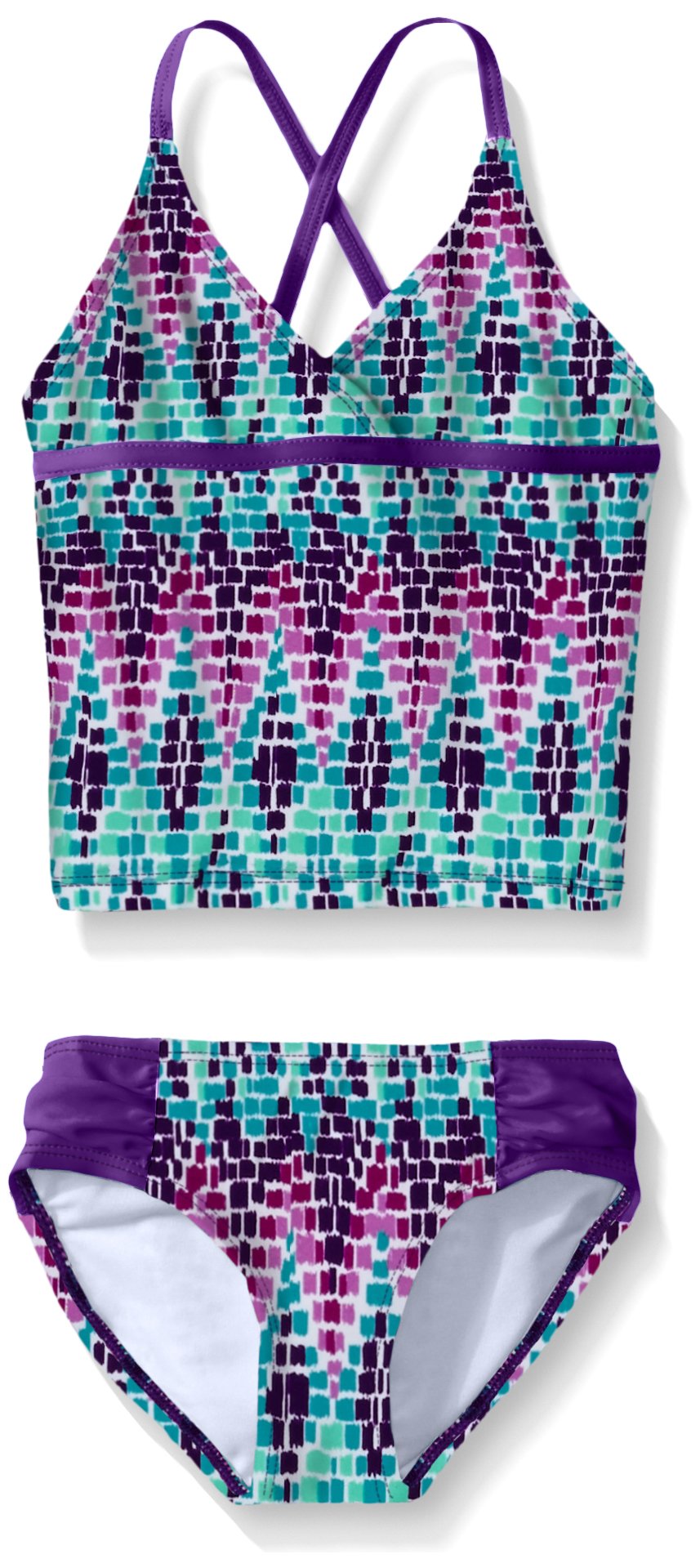 Kanu Surf Girls' Candy Beach Sport 2-Piece Tankini Swimsuit | UV Protection Swimwear for Teen Girls | Perfect for Pool, Beach & Water Sports