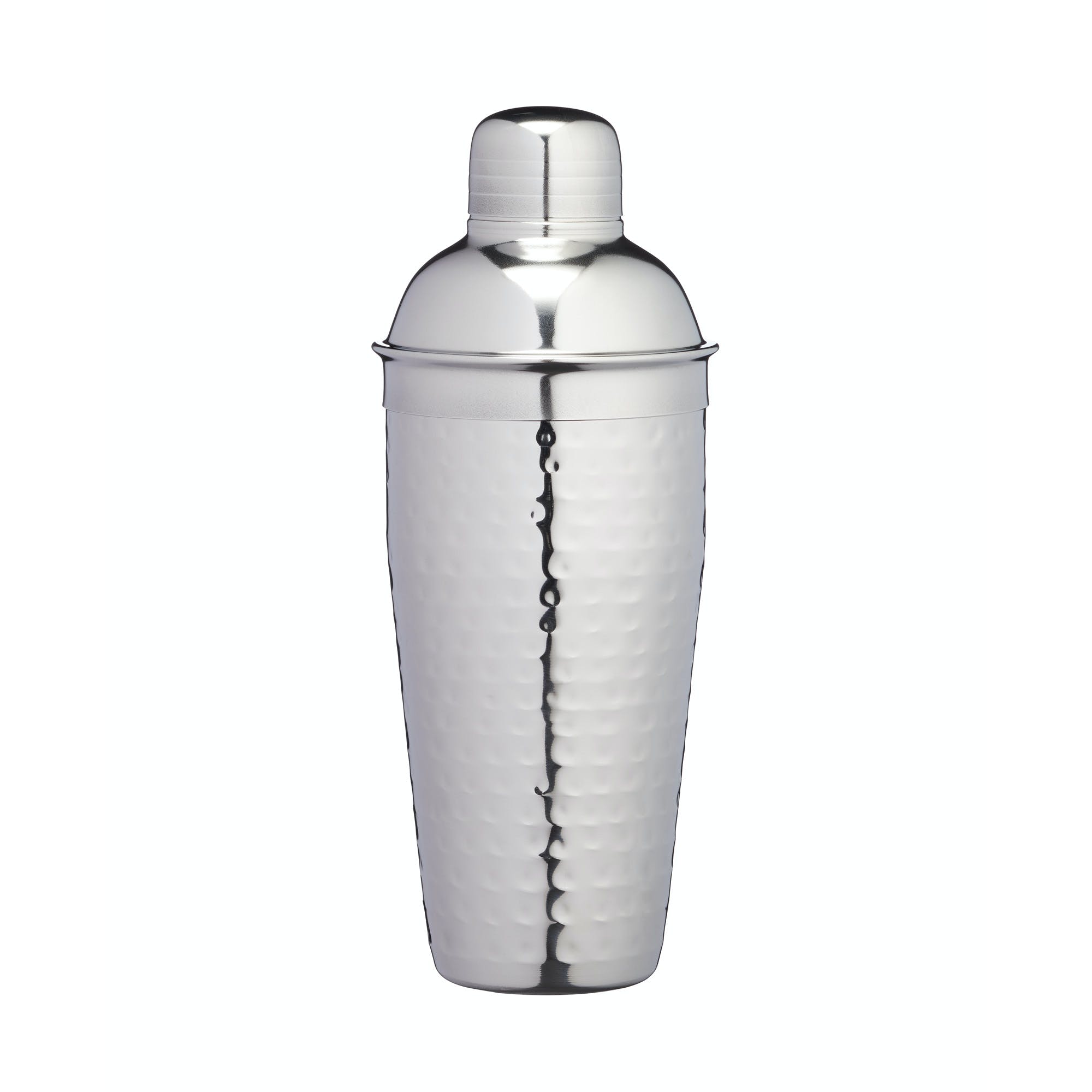Hammered Steel Textured Cobbler Style Shaker - Rustic Kitchen Salt and Pepper Grinder Set for Home Cooking & Dining Decor