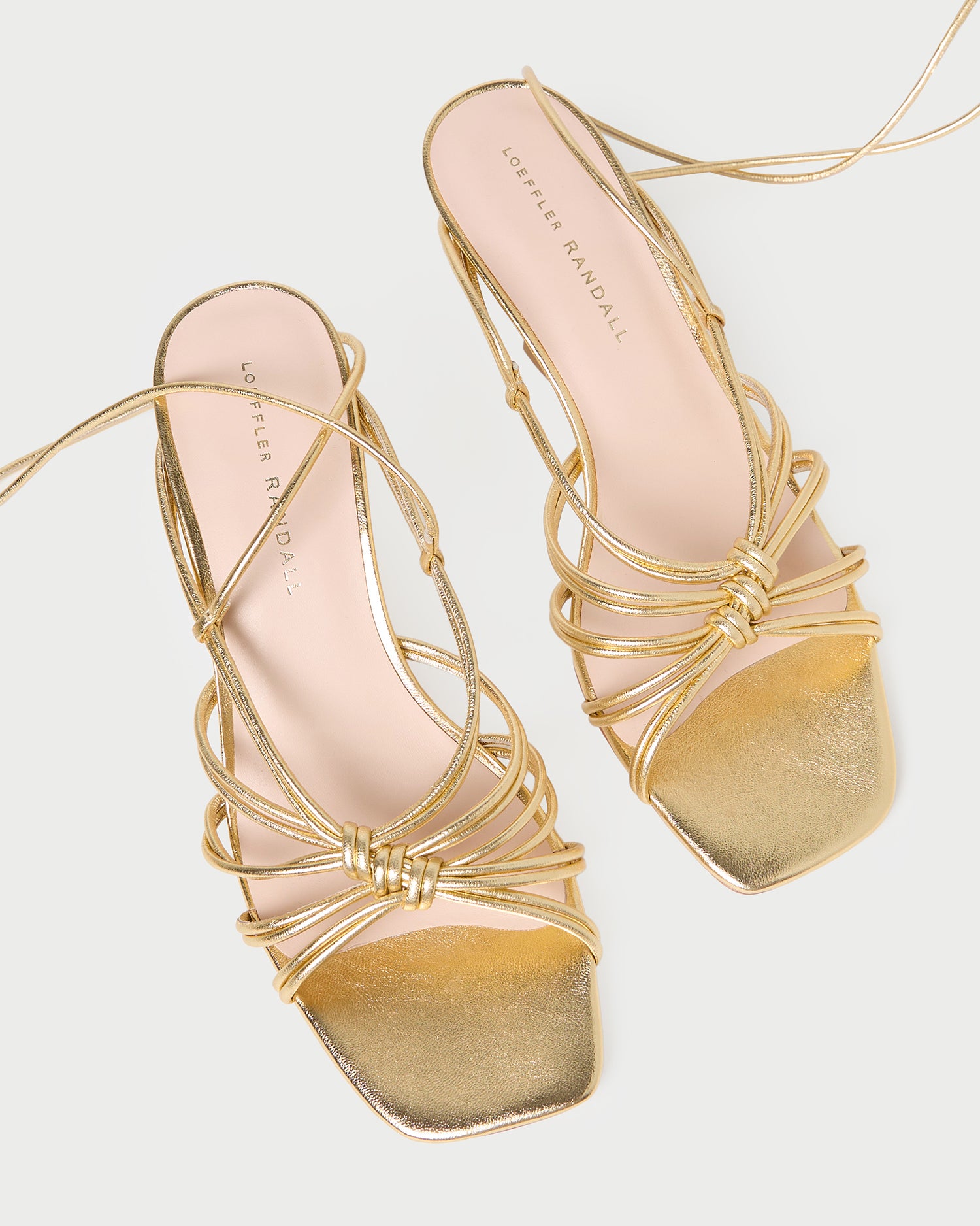 Vivienne Gold Lace Up Heeled Sandals for Women - Elegant High Heel Dress Shoes for Weddings, Parties & Evening Events