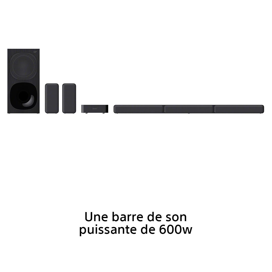 Sony HT-S40R 5.1ch Wireless Soundbar Home Theater System with Satellite Speakers - Dolby Audio, Bluetooth, HDMI ARC - Perfect for Movies, Gaming & Music (Black)
