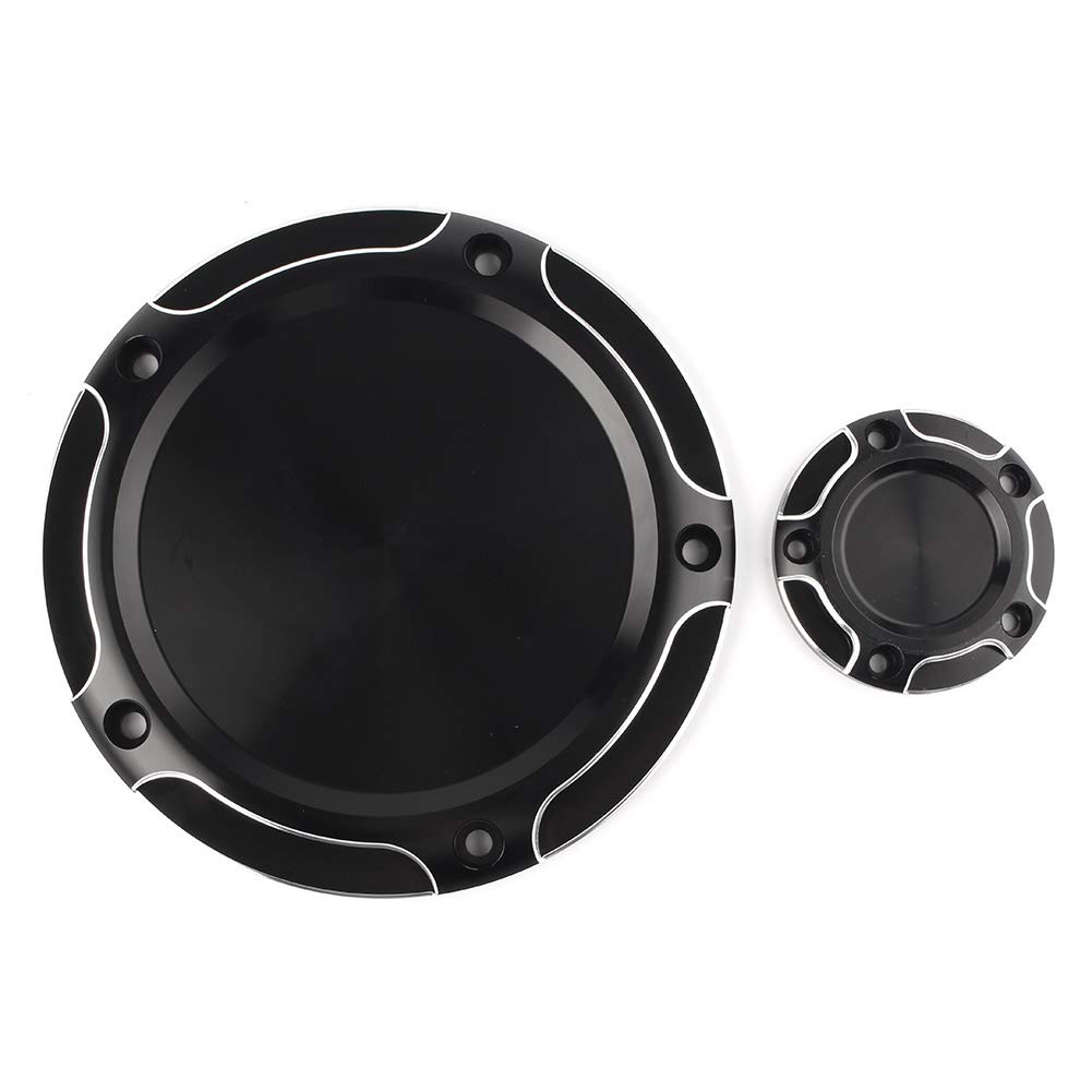 Harley Davidson Motor CNC Cut Derby Timing Timer Cover for Softail FLST FXST & Electra Glide - High Precision CNC Machined Billet Aluminum - Perfect for Custom Bike Builds & Engine Upgrades