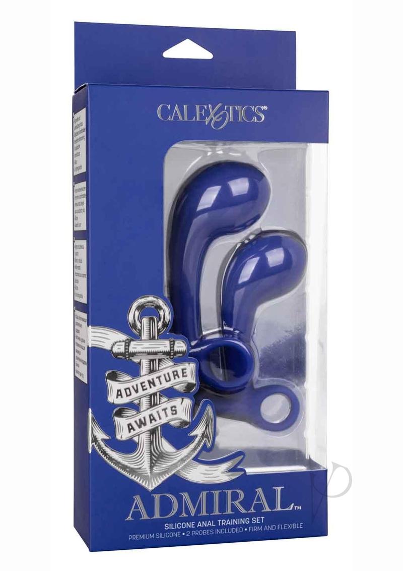 Premium Silicone Anal Training Kit (2-Piece Set) - Blue - Gentle & Comfortable for Beginners - Perfect for Couples Play & Solo Exploration