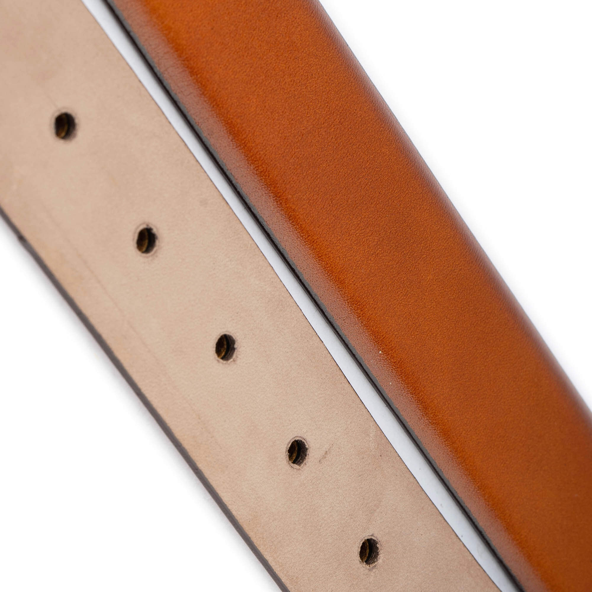 Premium 3.5cm Light Brown Genuine Leather Belt Replacement for Montblanc Buckles - Durable Men's Dress Belt for Business, Office & Formal Occasions