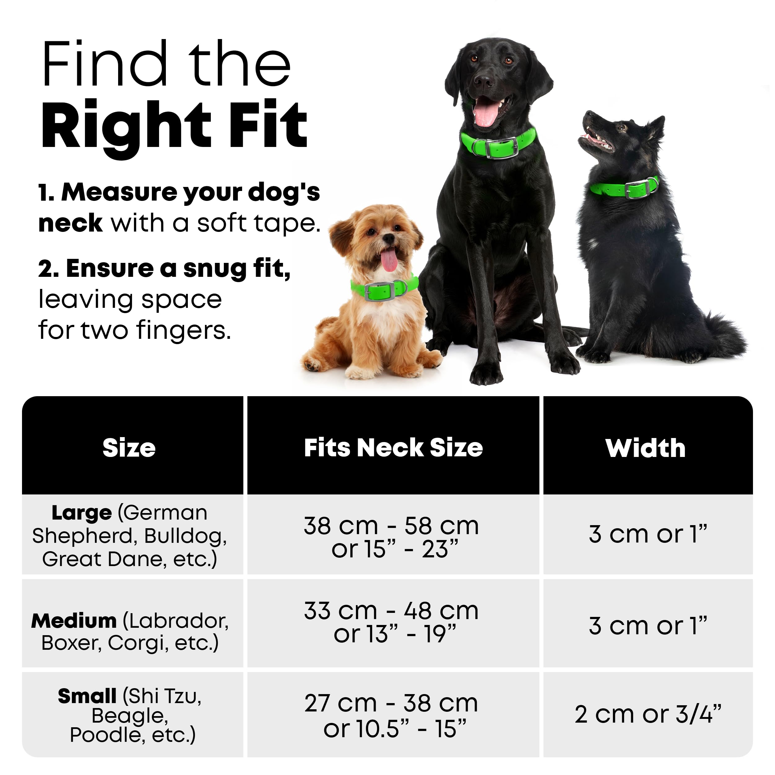Regal Dog Products Large Green Reflective Dog Collar and Leash Set - Waterproof Biothane Training Collar with Heavy Duty D Ring, Center Ring & 5ft Leash for Small, Medium & Large Dogs - Perfect for Night Walks, Hiking and Outdoor Adventures