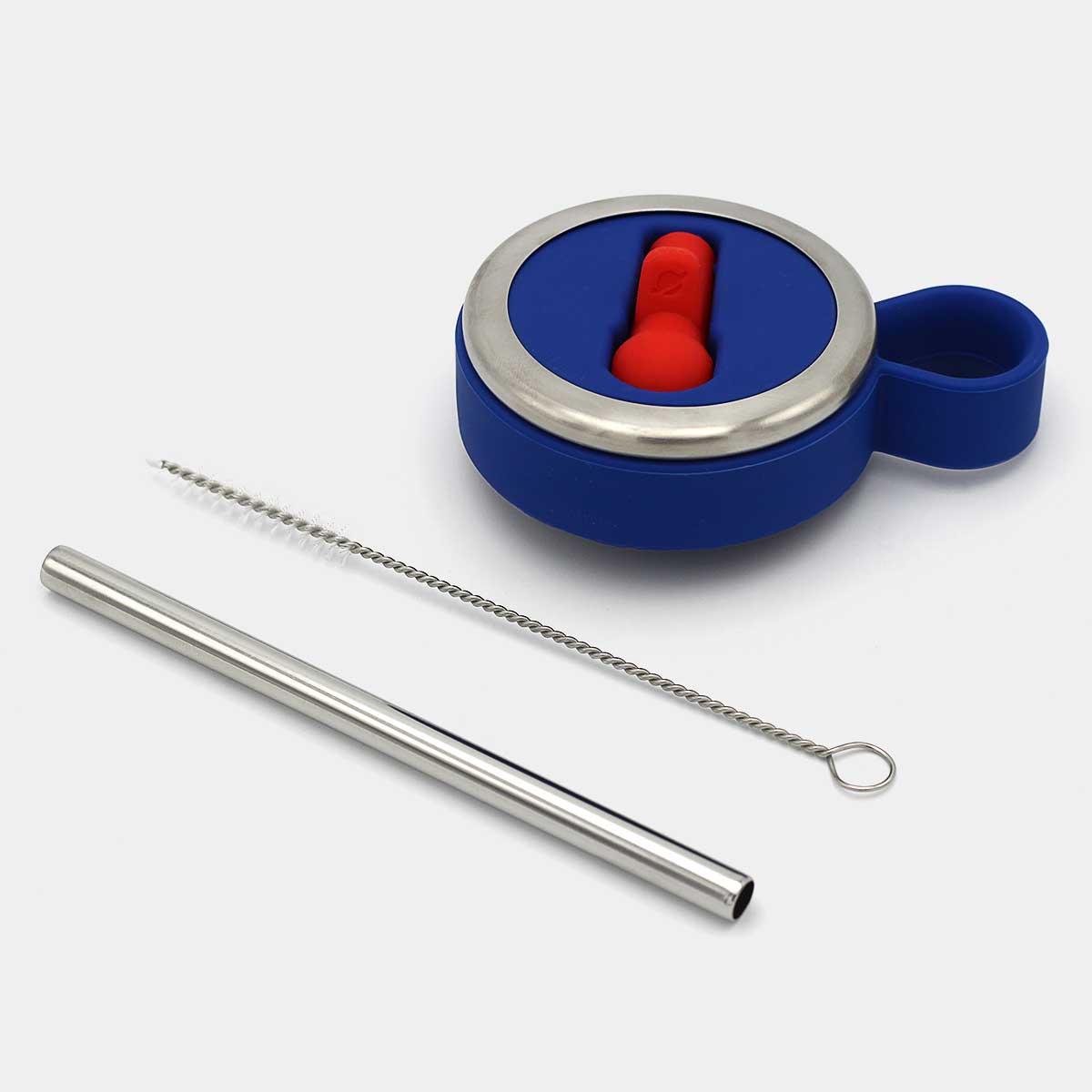Glacier Flip Straw Lid - Leak-Proof & Durable Reusable Water Bottle Lid for Travel, Gym, and Outdoor Activities