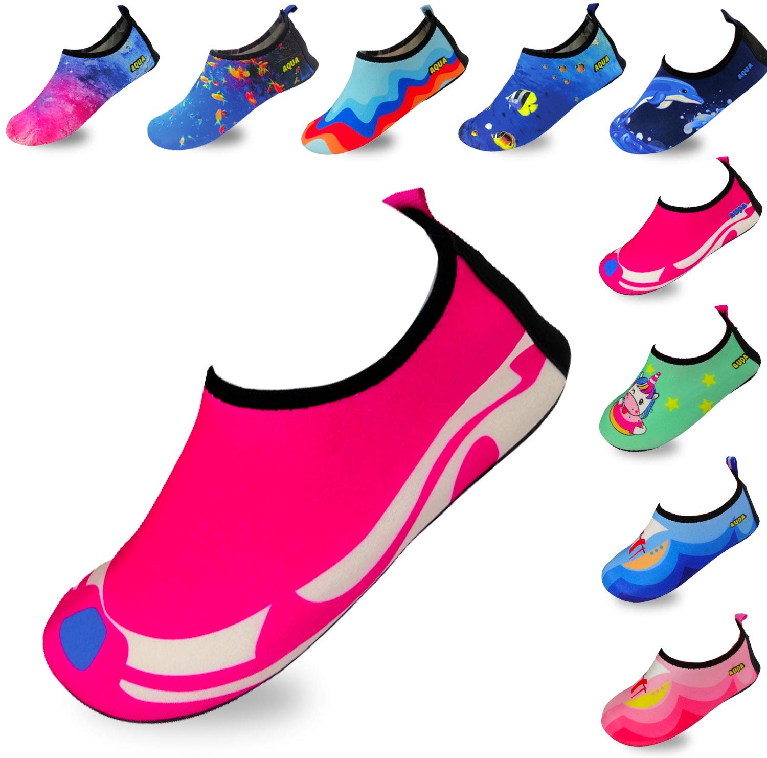 Quick-Dry Non-Slip Lightweight Swim Shoes for Kids & Toddlers - Perfect for Beach, Pool, Water Park & Summer Activities - Boys & Girls Water Shoes for Safe Play