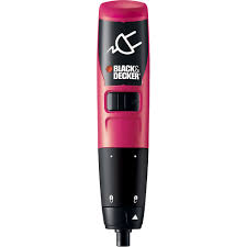 BLACK + DECKER 2.4V Pink Cordless Screwdriver with Direct Plug Charging - Perfect for Home DIY, Furniture Assembly & Small Repairs