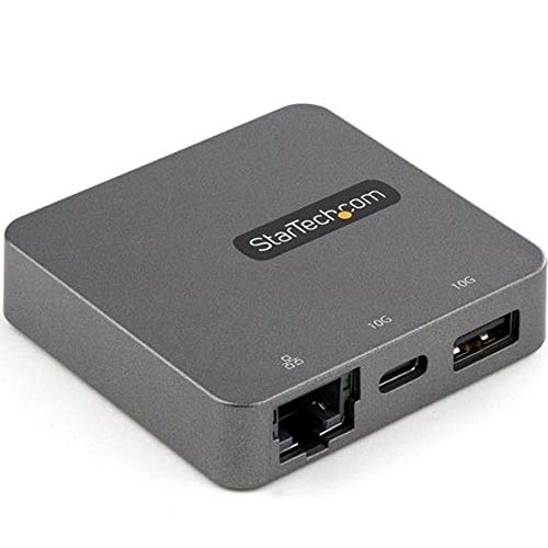 StarTech.com USB-C Multiport Adapter - 4K HDMI & VGA Video, 10Gbps USB-A/USB-C, Gigabit Ethernet - Thunderbolt 3 Compatible Mini Dock for MacBook Pro/Air, Dell XPS, HP, Lenovo - Perfect for Business Travel, Home Office & Remote Work (DKT31CHVL)