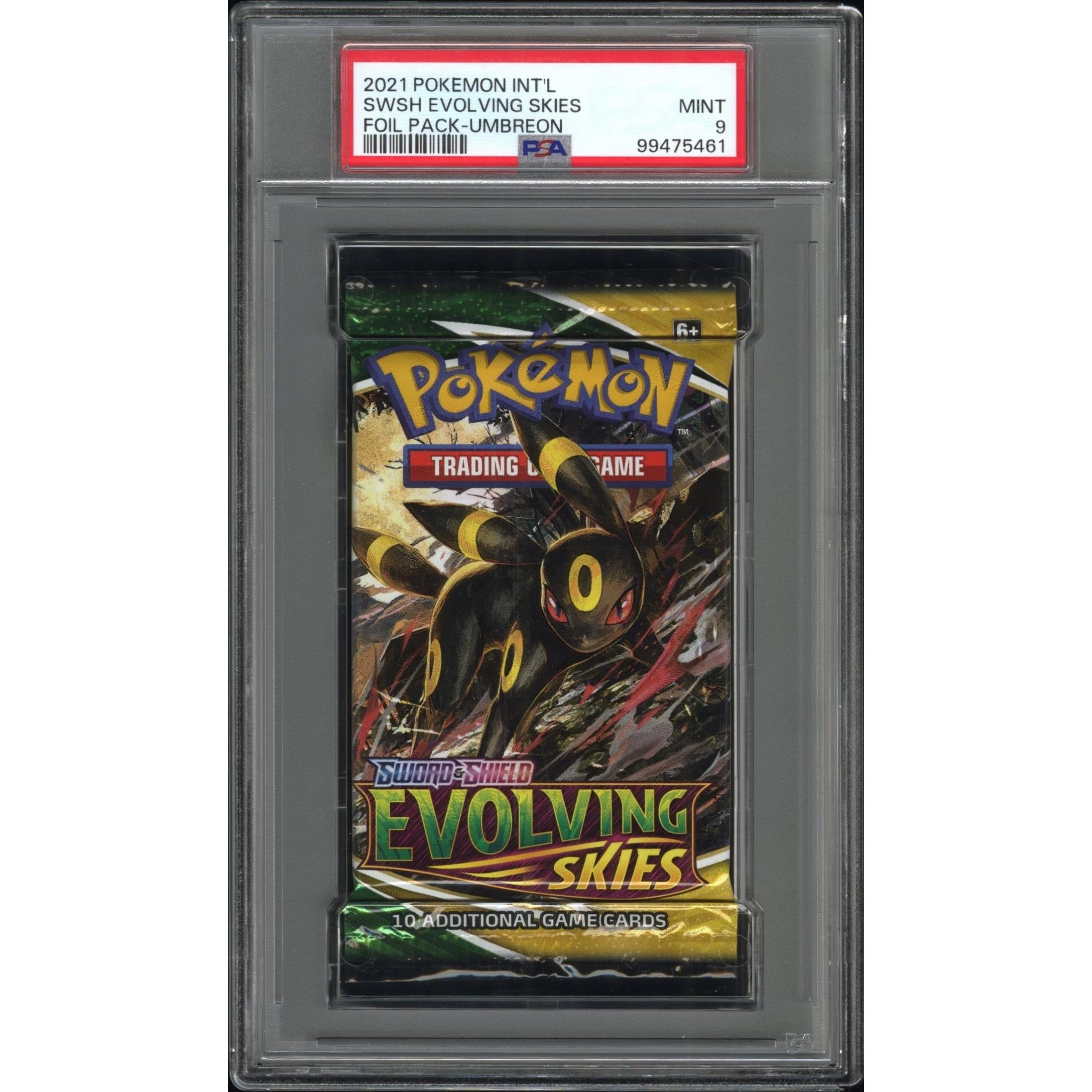 2021 Pokemon Evolving Skies Booster Pack - Umbreon PSA 9 Graded Card | Collectible Trading Card Game for Players & Investors | Perfect for TCG Battles, Pokemon Collections & Investment Portfolios