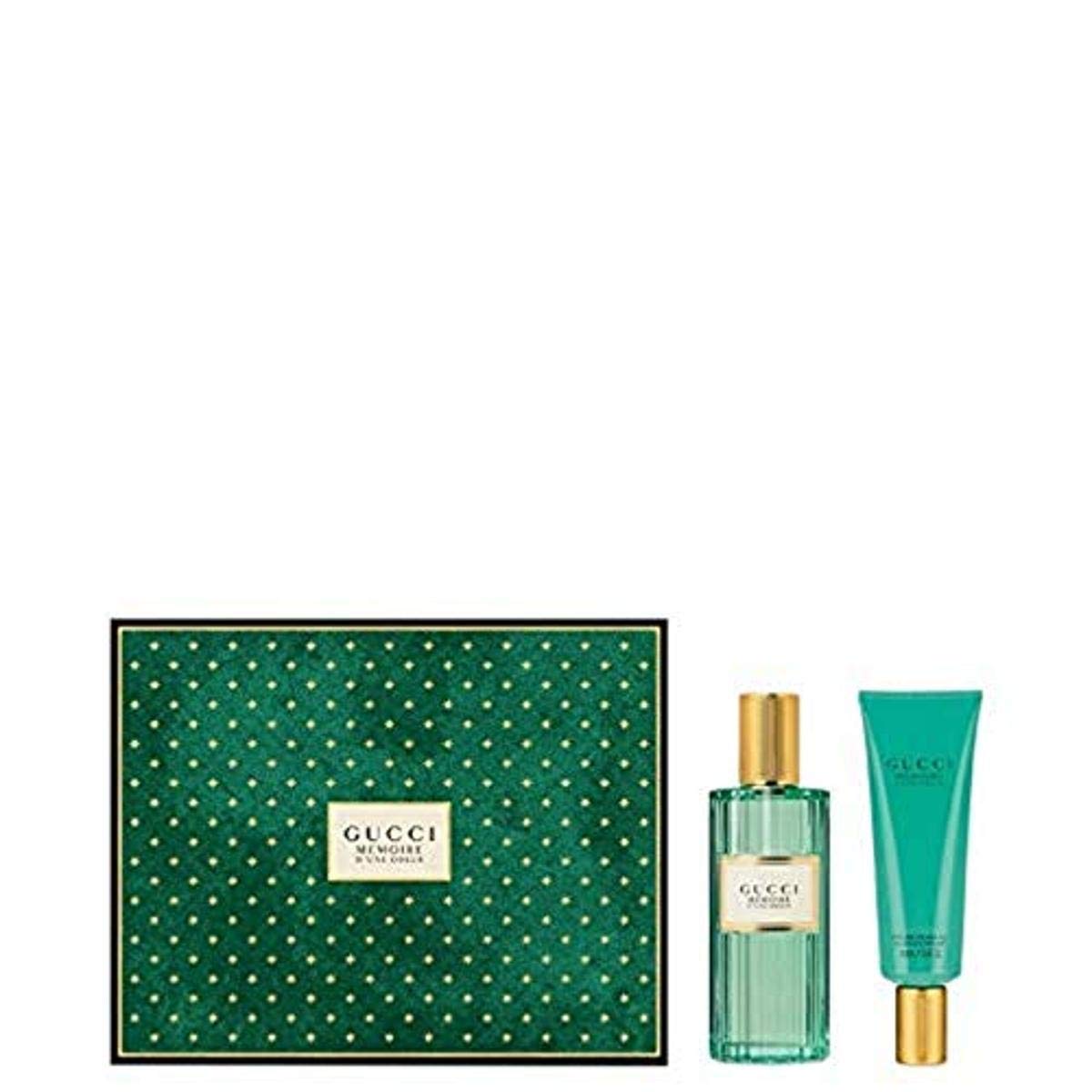 Gucci Memoire D'une Odeur Women's Perfume Gift Set - 3.3oz Eau de Parfum Spray & 2.5oz Shower Gel | Luxury Floral Scent for Date Night, Anniversary & Special Occasions