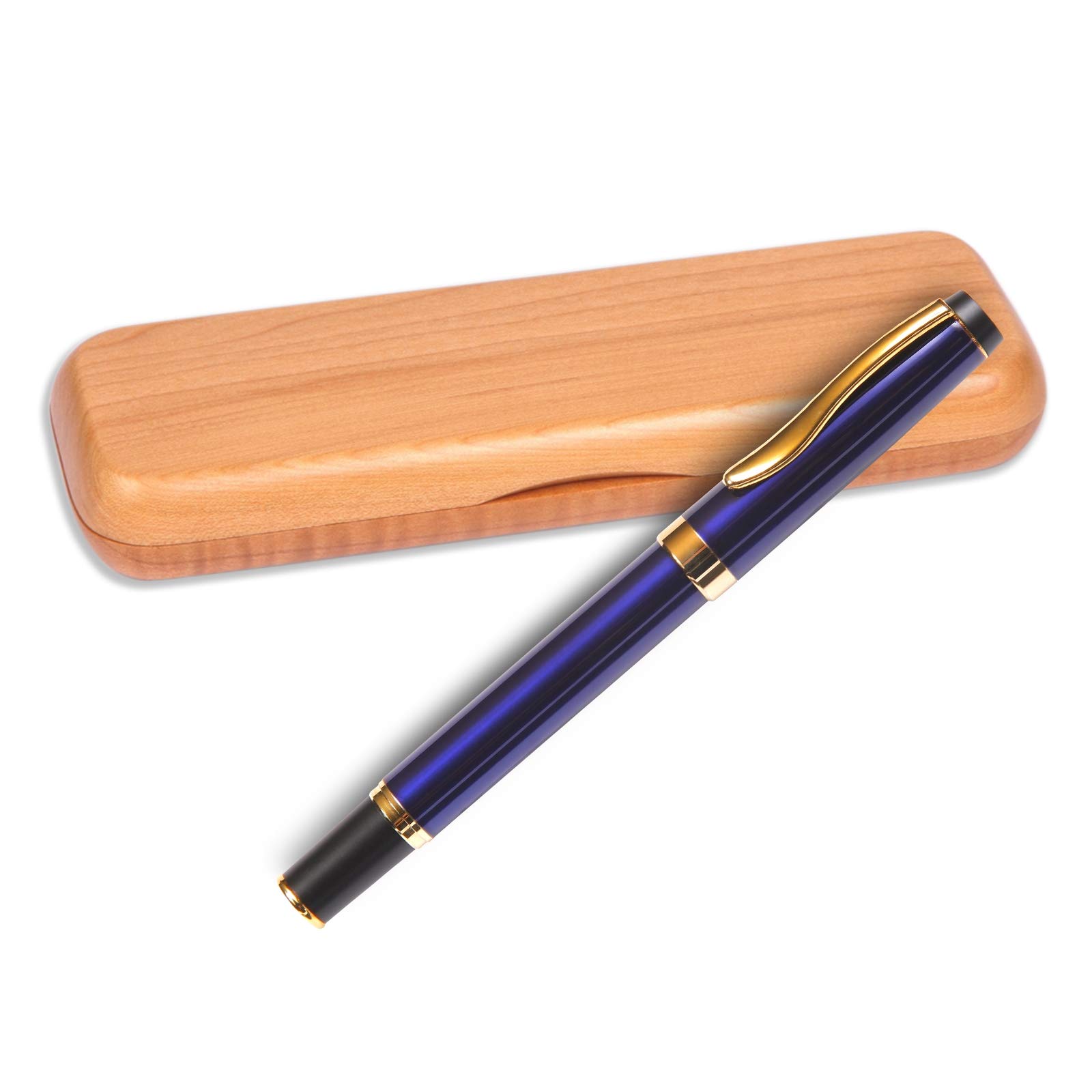 Lanier Gripper Rollerball Pen - Blue Ink Comfort Grip Writing Pen with Gift Box | Smooth Writing for Office, School & Everyday Use