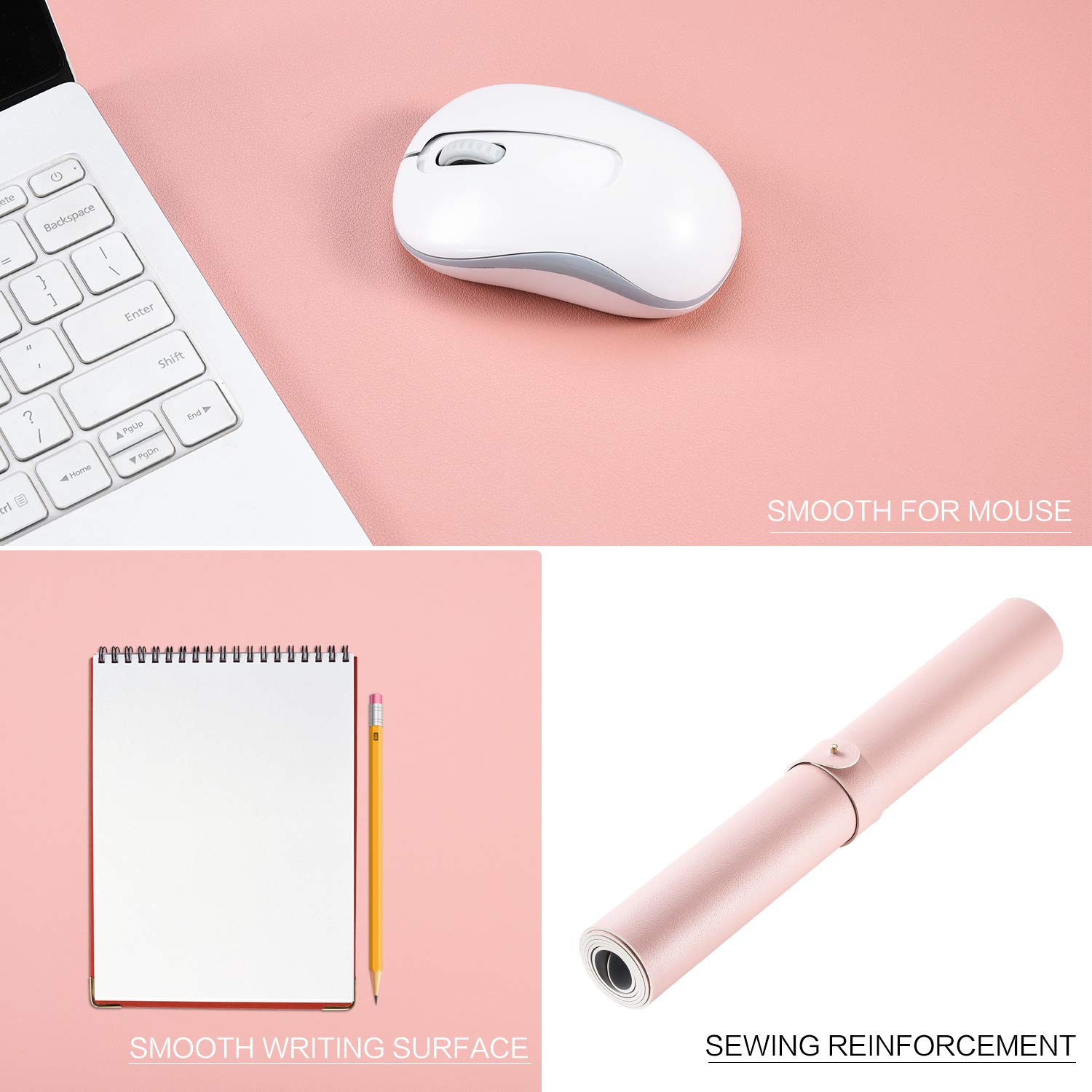 Premium Dual-Sided PU Leather Desk Pad (23.6