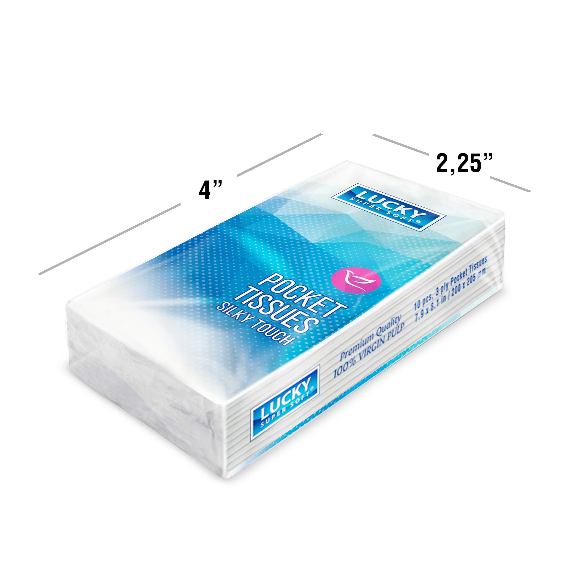 Premium Soft Facial Tissues - Travel & Pocket Size Bulk Pack (192 Packs, 10 Tissues Each) | 1920 Total Tissues | Ideal for Travel, Office, Car & On-the-Go Use