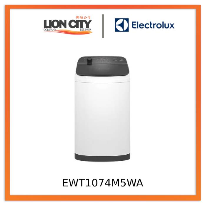 Electrolux EWT1074M5WA 10kg UltimateCare 500 Top Load Washing Machine - Energy Efficient, Large Capacity Laundry Solution for Home & Family Use