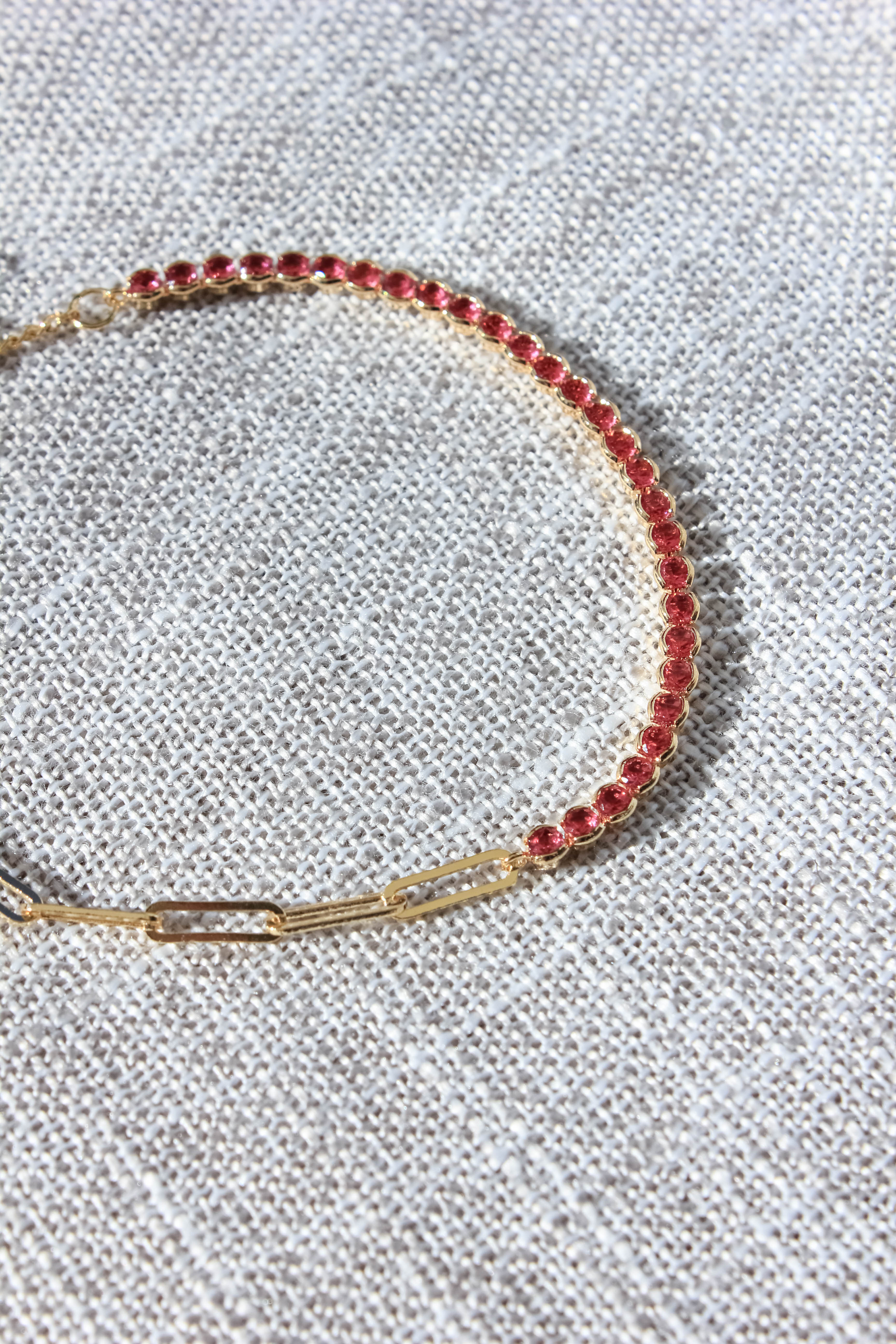 Elegant Half Chain Tennis Bracelet for Women - Dainty Gold & Silver Bracelet for Everyday Wear - Perfect for Parties, Weddings & Special Occasions