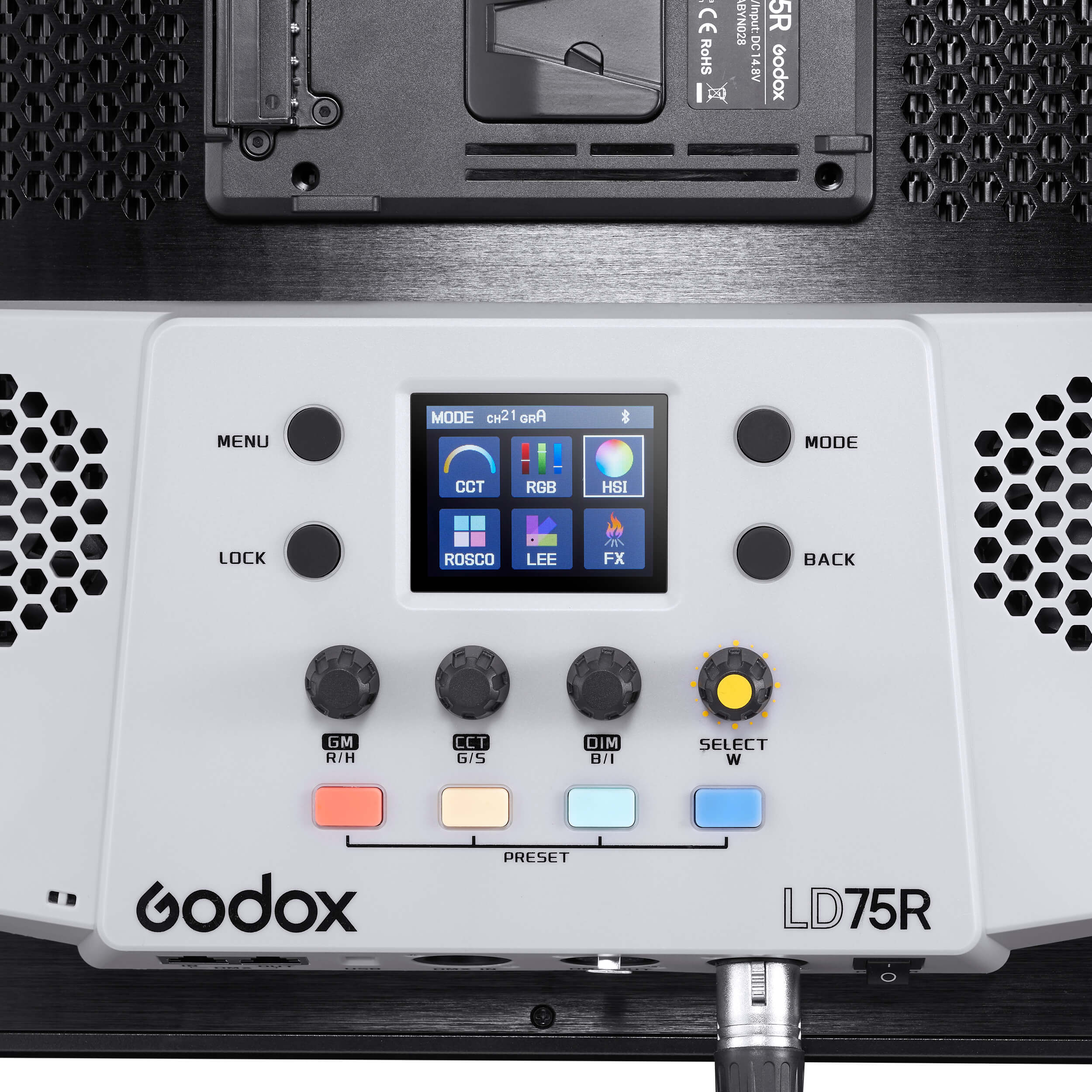 LD75R 75W RGB Bi-Color LED Video Panel Light with DMX Control & Silent Modes – Perfect for Studio, Photography, and Live Streaming Lighting