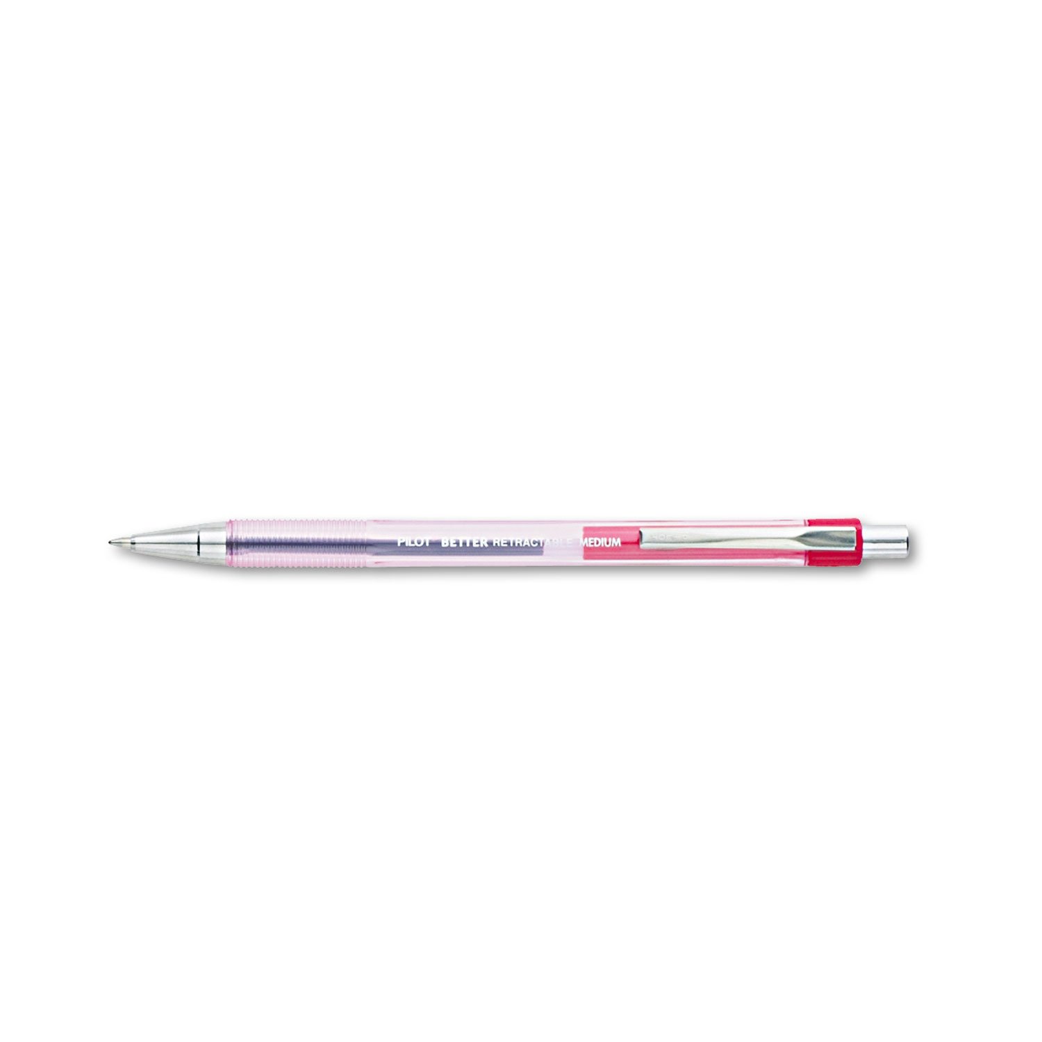 Pilot The Better Ball Point Pen - Refillable & Retractable Ballpoint Pens, Medium Point (1.0mm), Smooth Red Ink, 12-Pack (30007) - Perfect for Office, School, Note Taking & Gift Giving