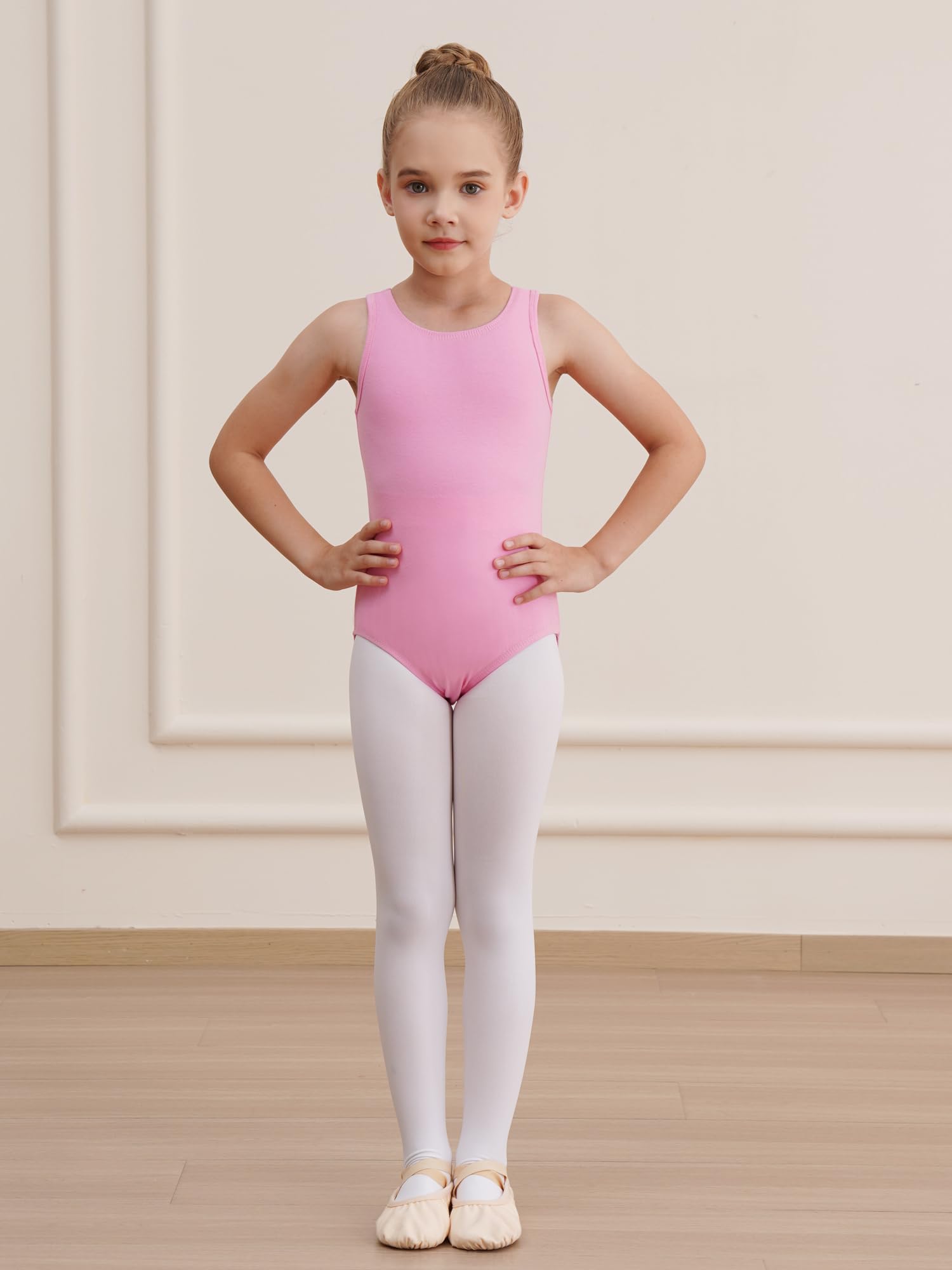 Girls Gymnastics Leotards - Sleeveless Ballet Dance Leotard for Toddlers & Kids | Perfect for Gymnastics, Ballet Practice, Dance Recitals & Performance Costumes