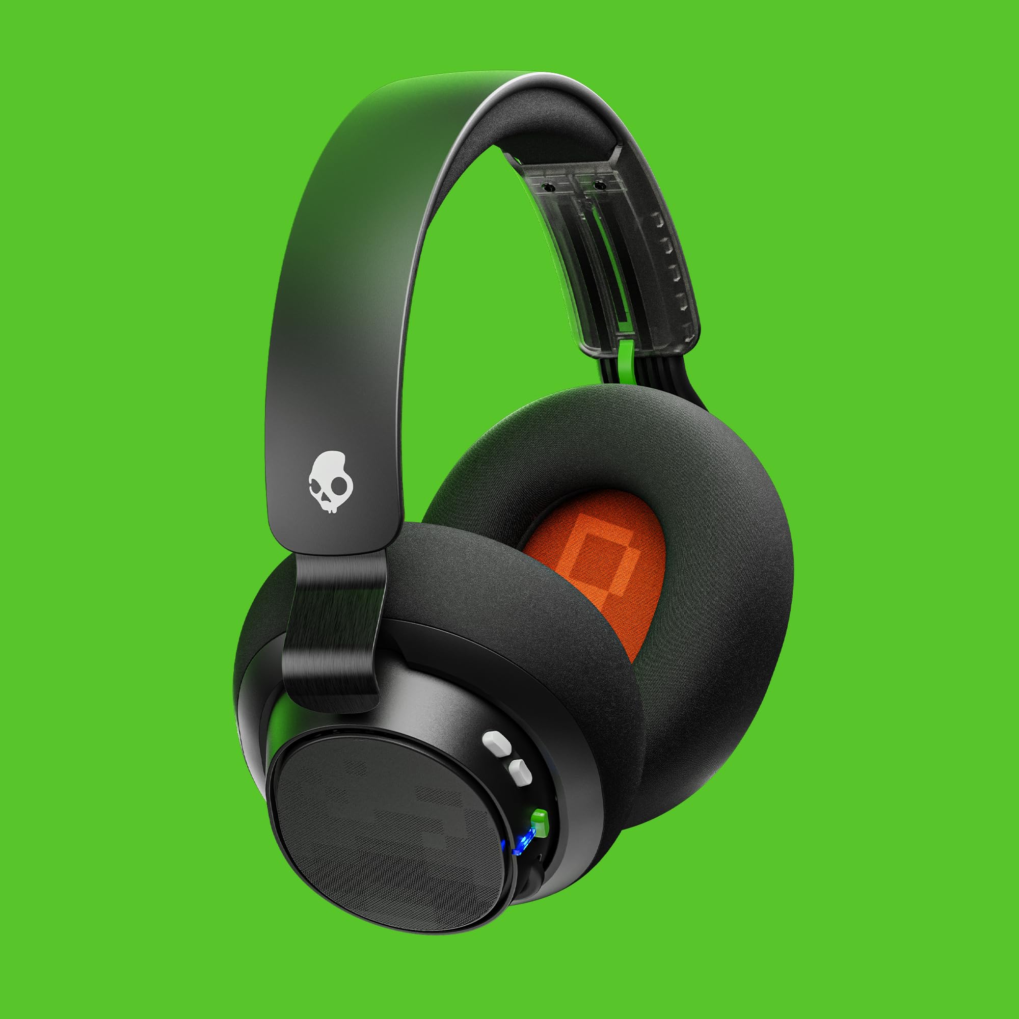 Skullcandy SLYR Pro Wireless Over-Ear Gaming Headset with Ultra Low Latency - Multi-Platform Compatible (Xbox, PC, Nintendo Switch, PlayStation) - Black/Green - Perfect for Competitive Gaming & Immersive Audio Experience
