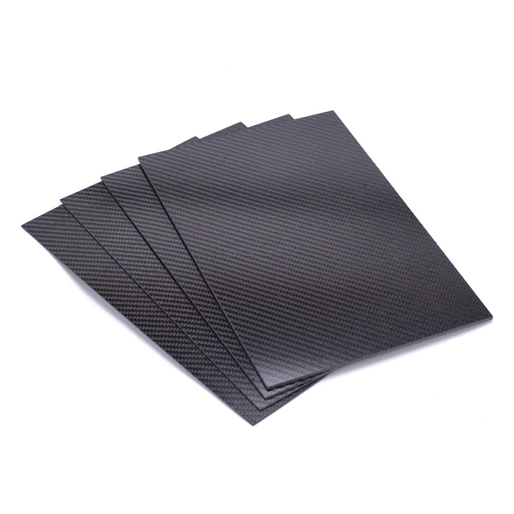 500mm x 600mm Carbon Fiber Sheet - 100% Carbon Fiber Laminate Plate Panel with Twill Matte Finish for DIY, Drone Frames, RC Cars & Unmanned Rack - Lightweight & Durable for Aerospace, Automotive & Industrial Applications