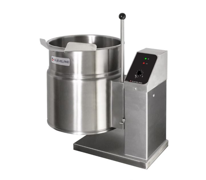 Cleveland KET12T 12 Gallon Commercial Electric Steam Kettle with Tilting Tabletop Design - Perfect for Restaurants, Catering & Food Service Businesses